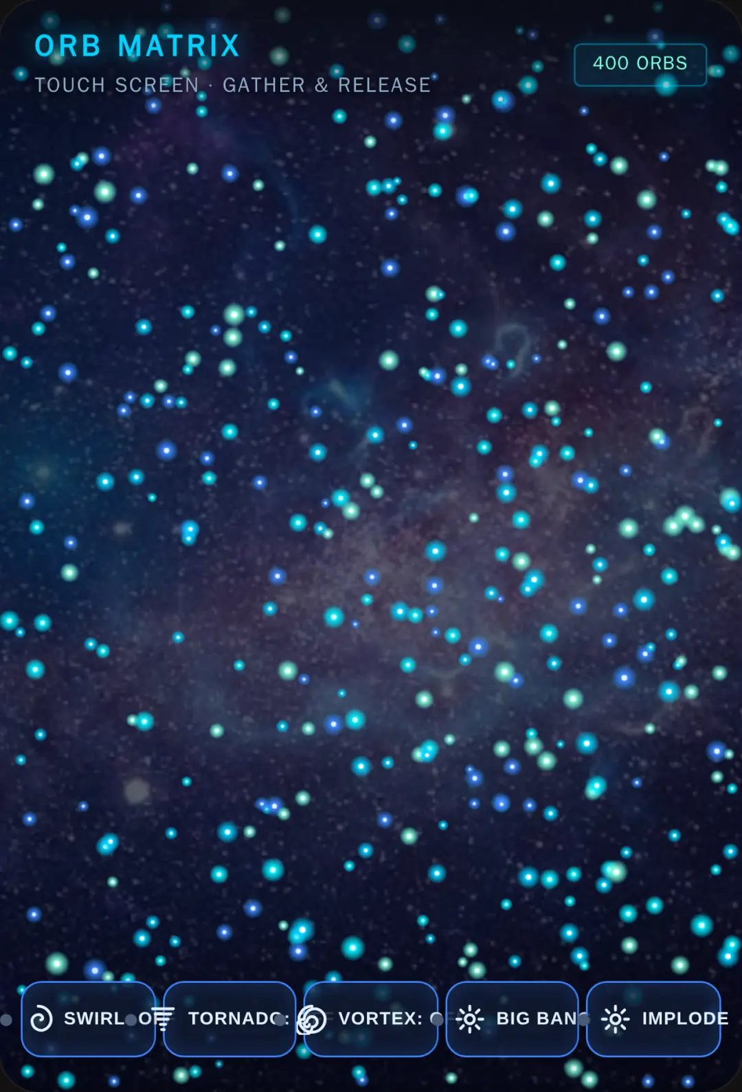 Glowing Orbs Swirl cover