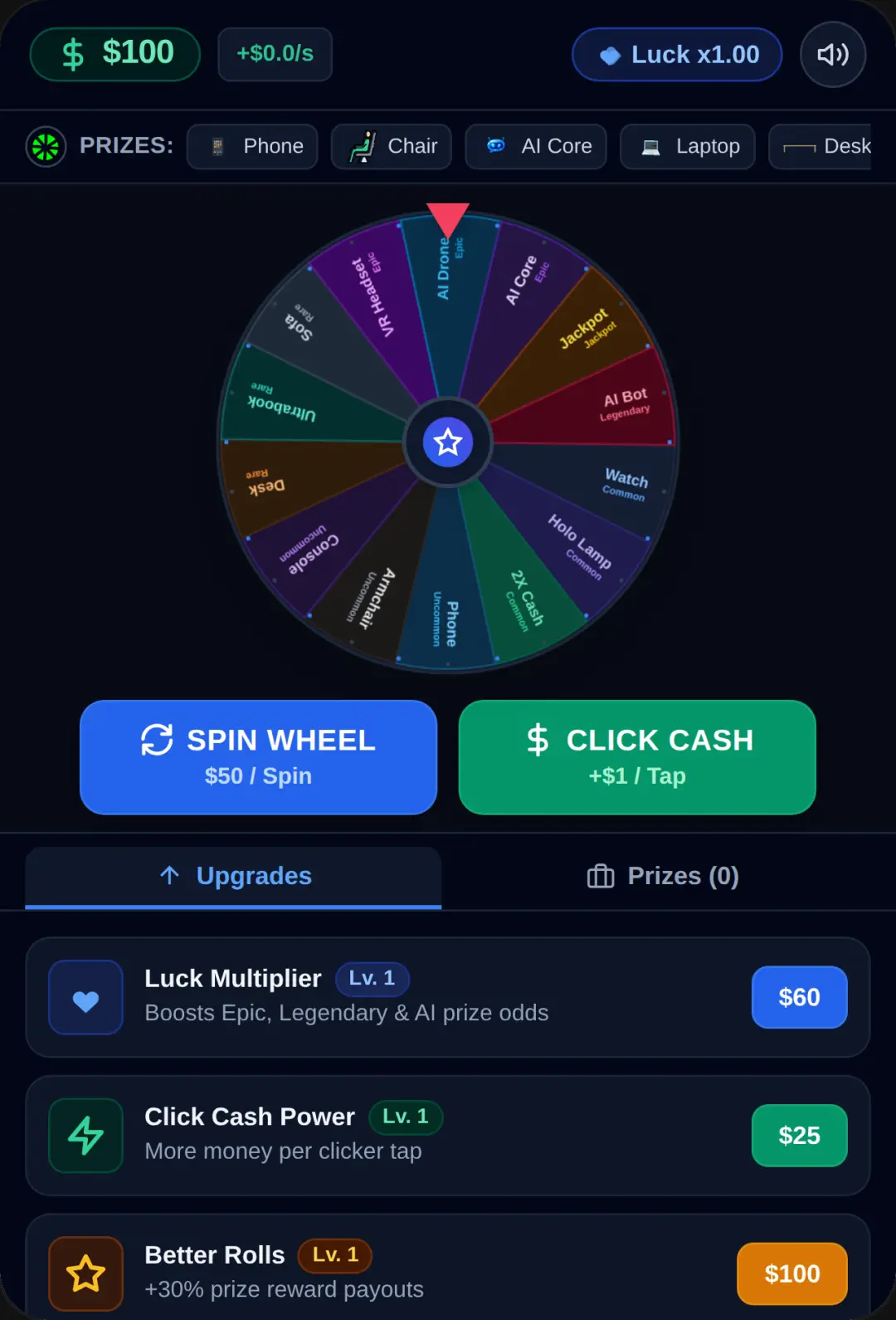 Spin the wheel cover