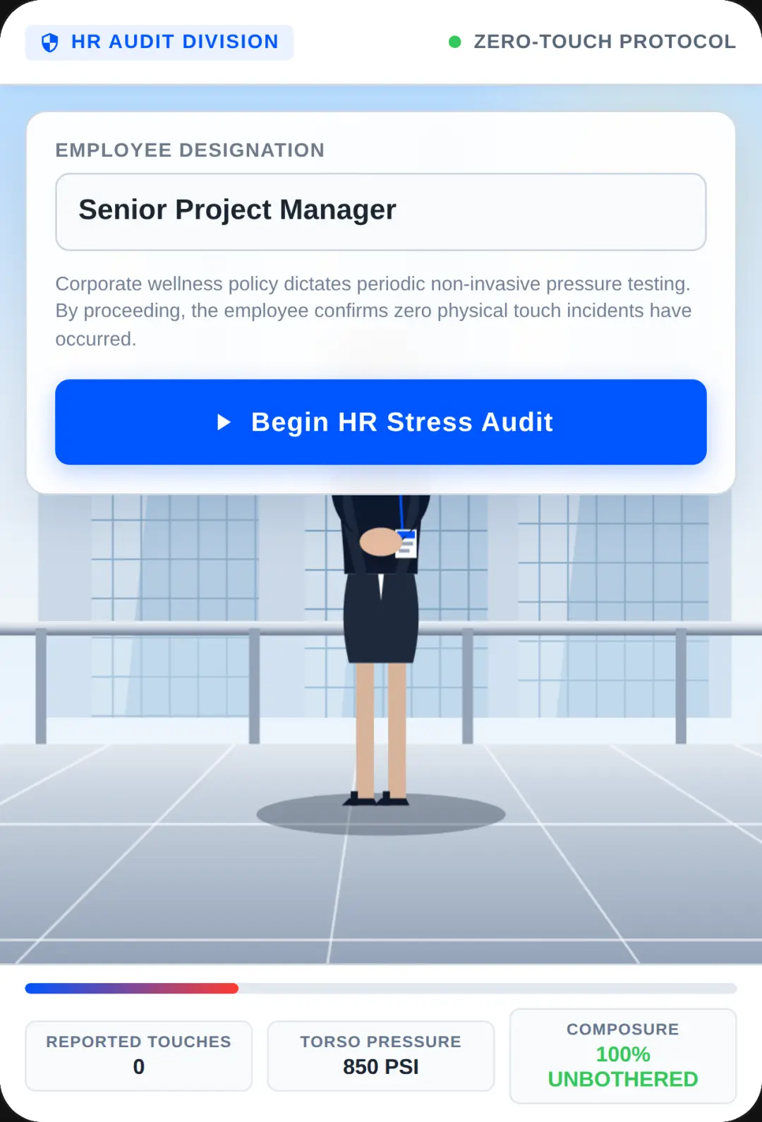 Corporate Stress Toy: The Non-Touch Audit cover