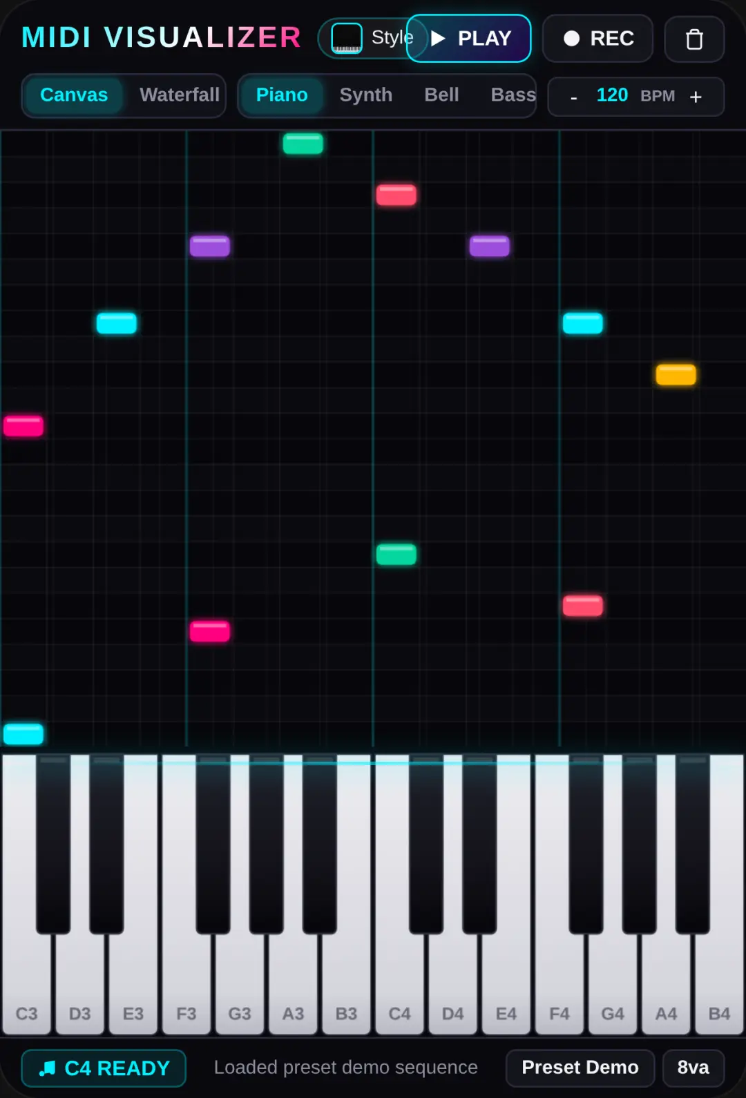 MIDI Visualizer & Music Studio cover