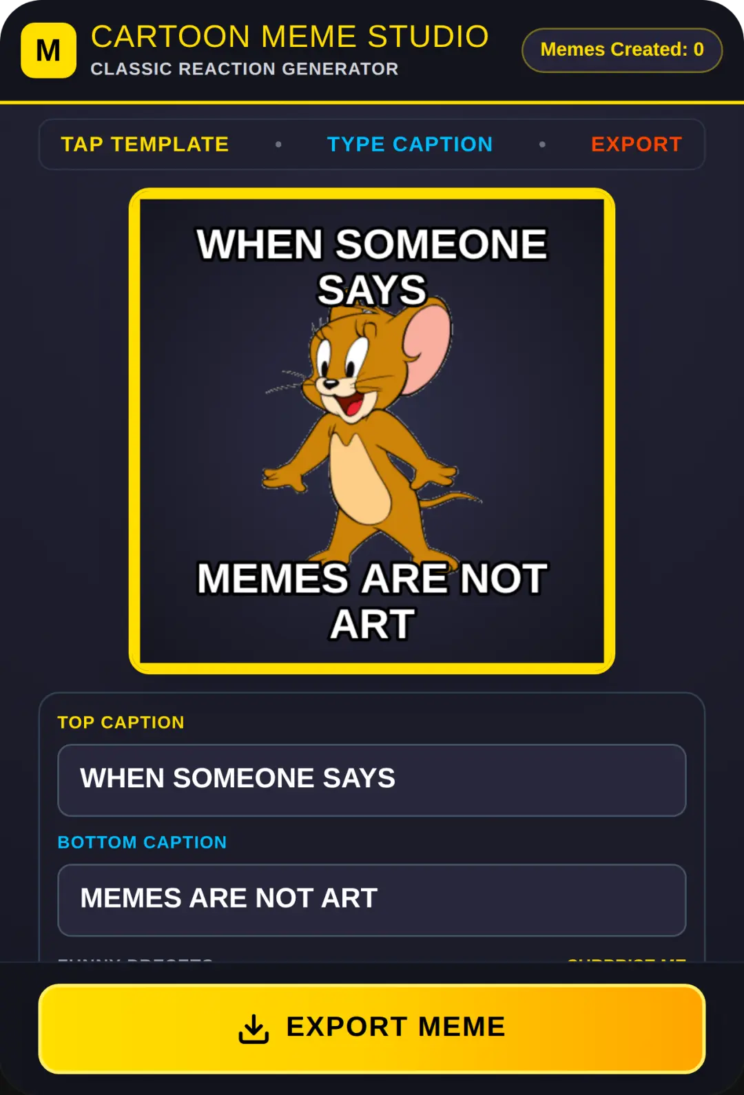Cartoon Meme Studio cover