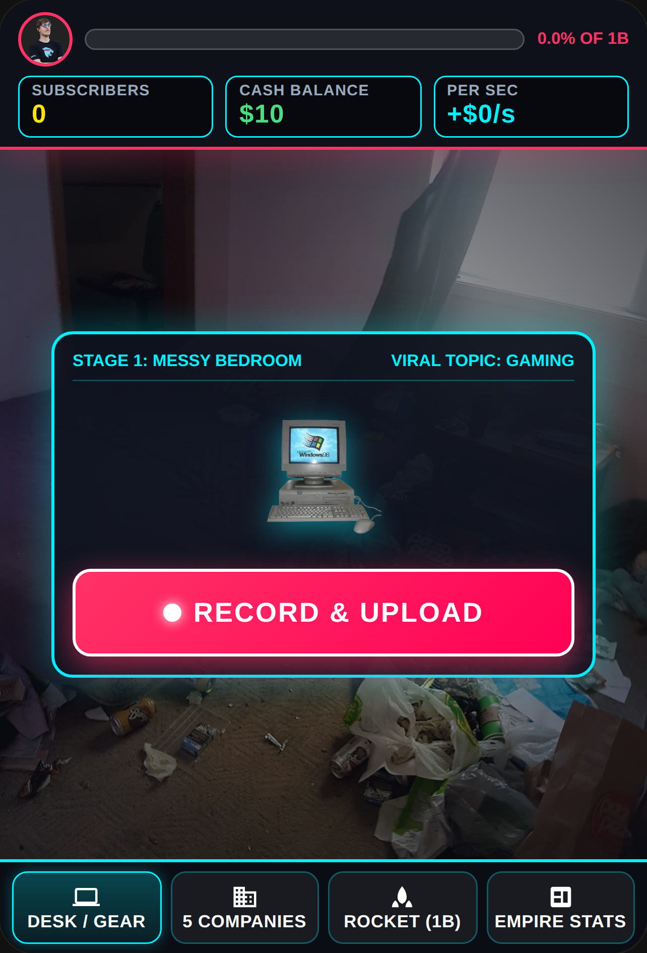 Streamer Tycoon: Race to 1 Billion cover