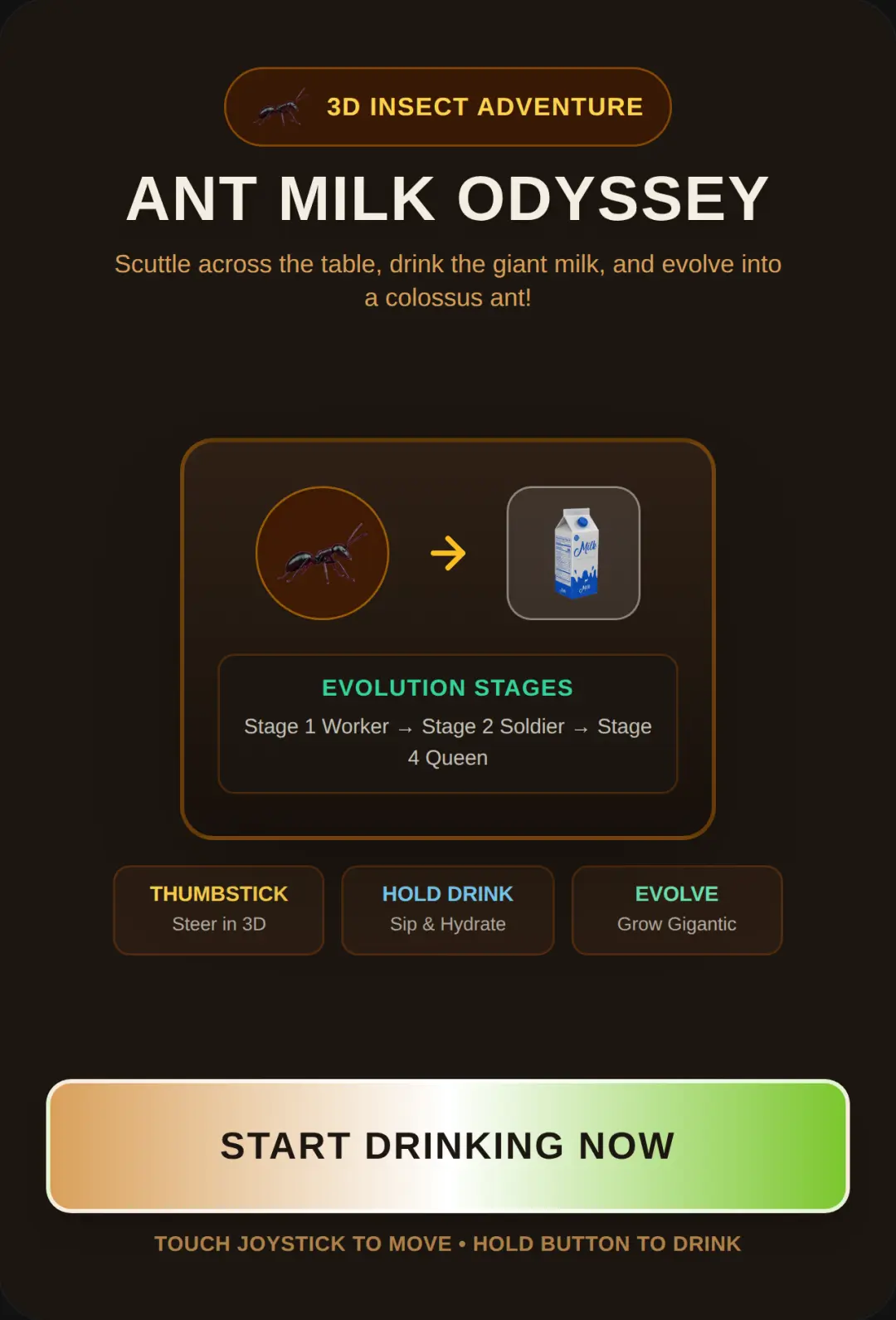 Ant Milk Odyssey 3D cover