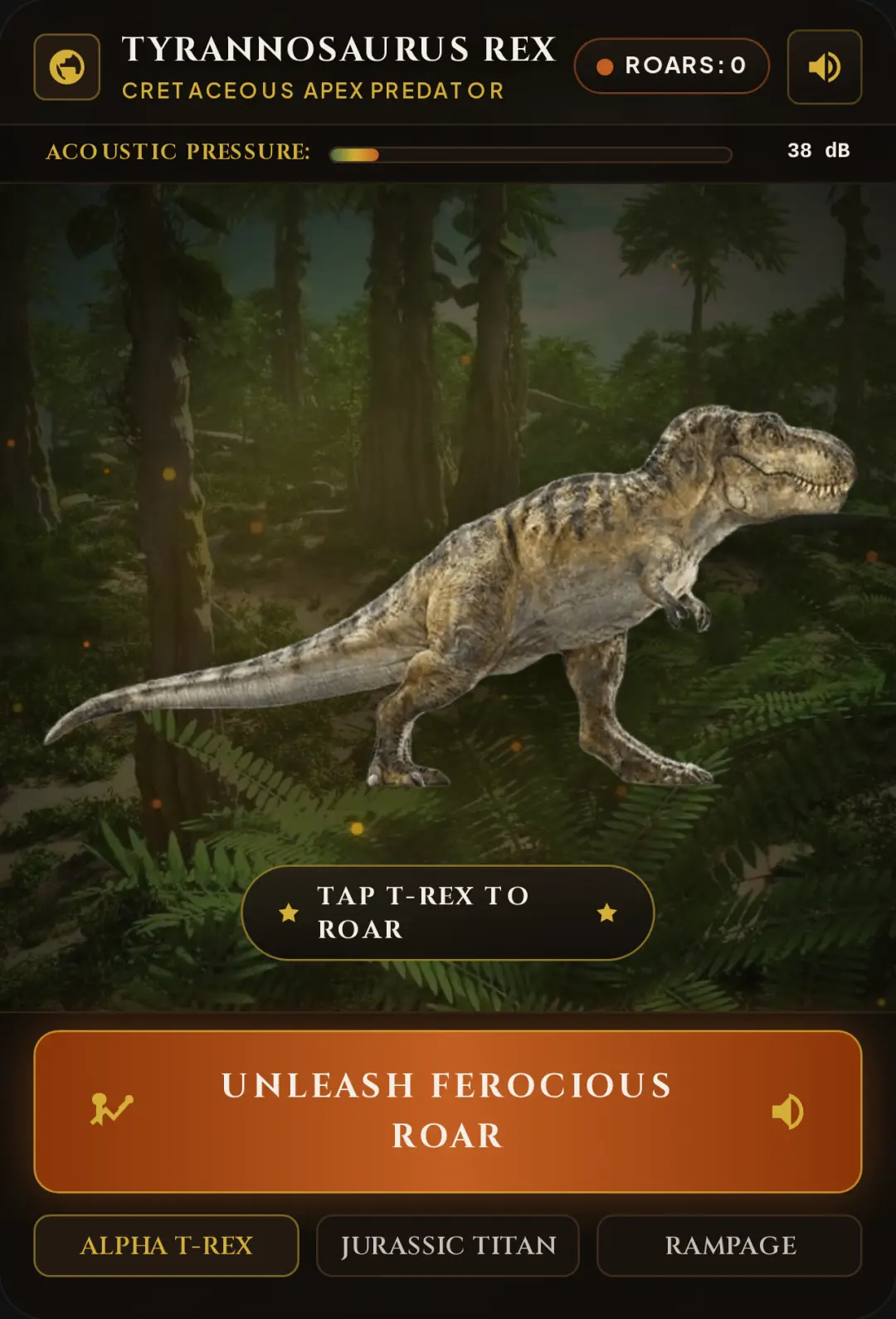 Realistic T-Rex Dinosaur Roar cover