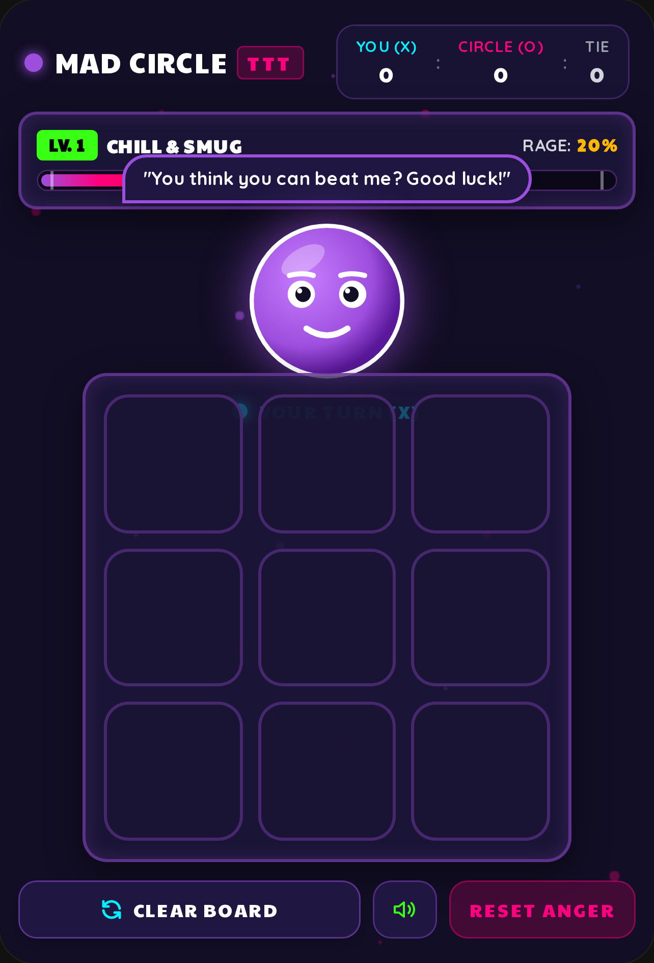 Mad Circle Tic-Tac-Toe cover