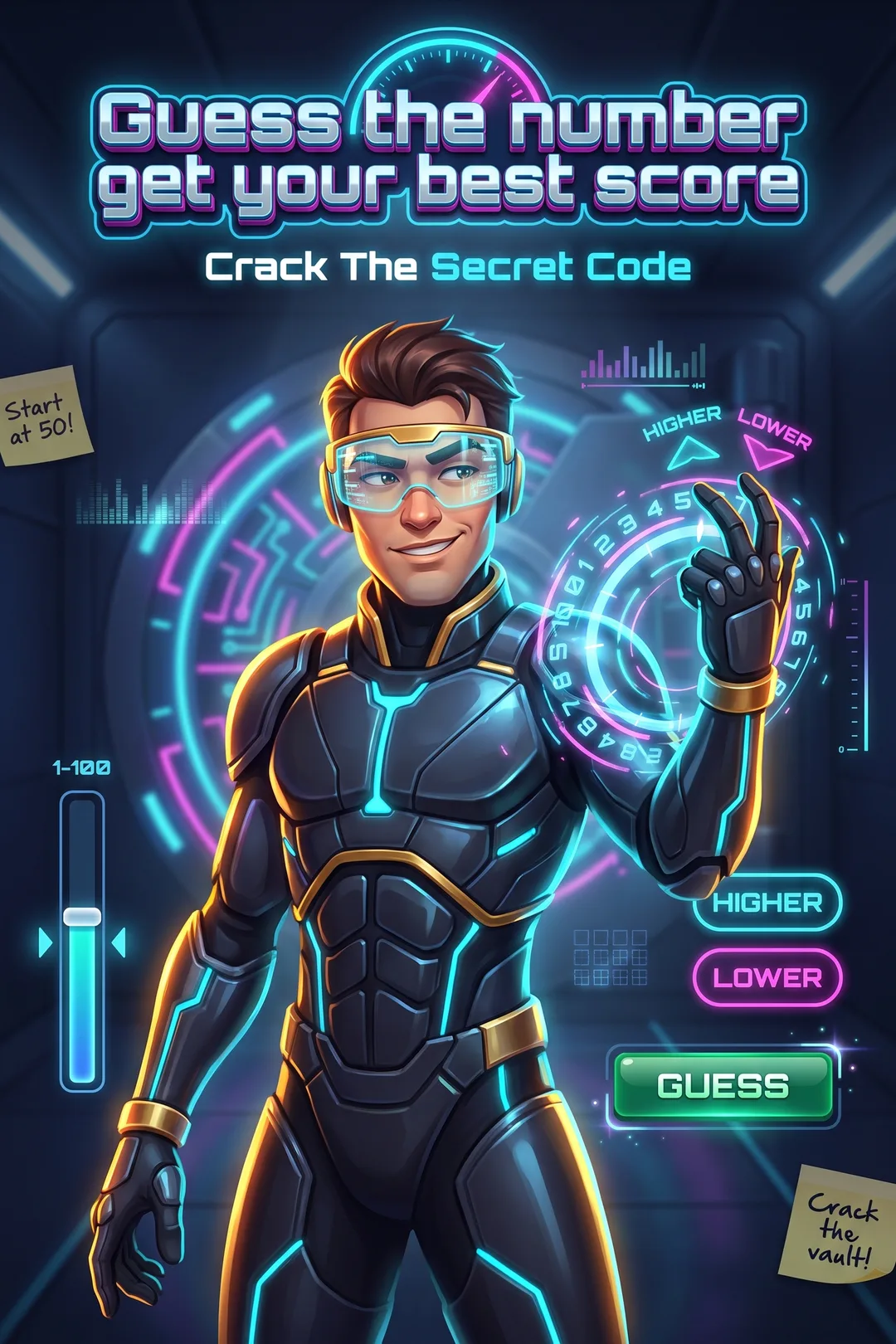 Guess the number get your best score