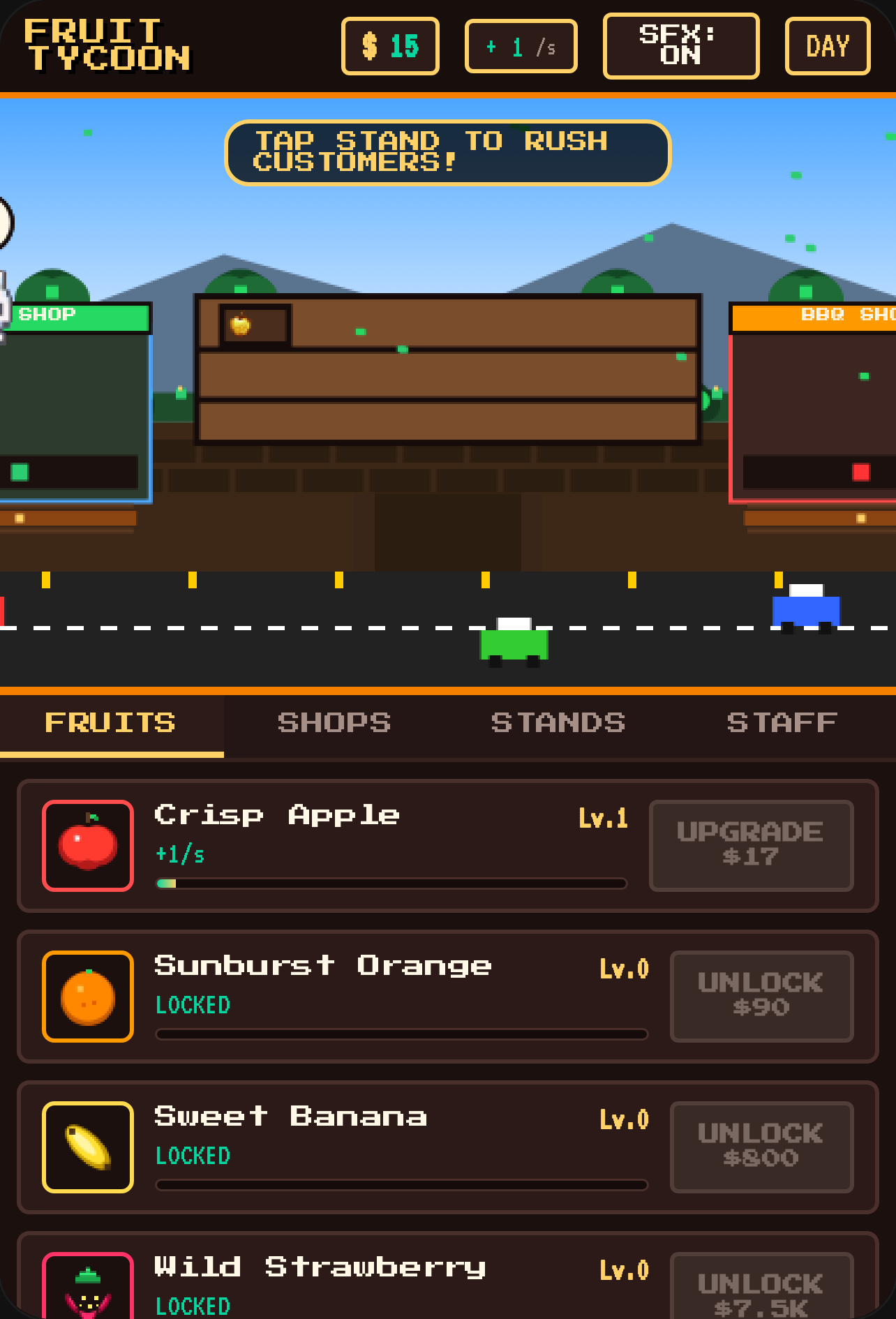 Pixel Fruit Stand Tycoon (ves. 52) cover