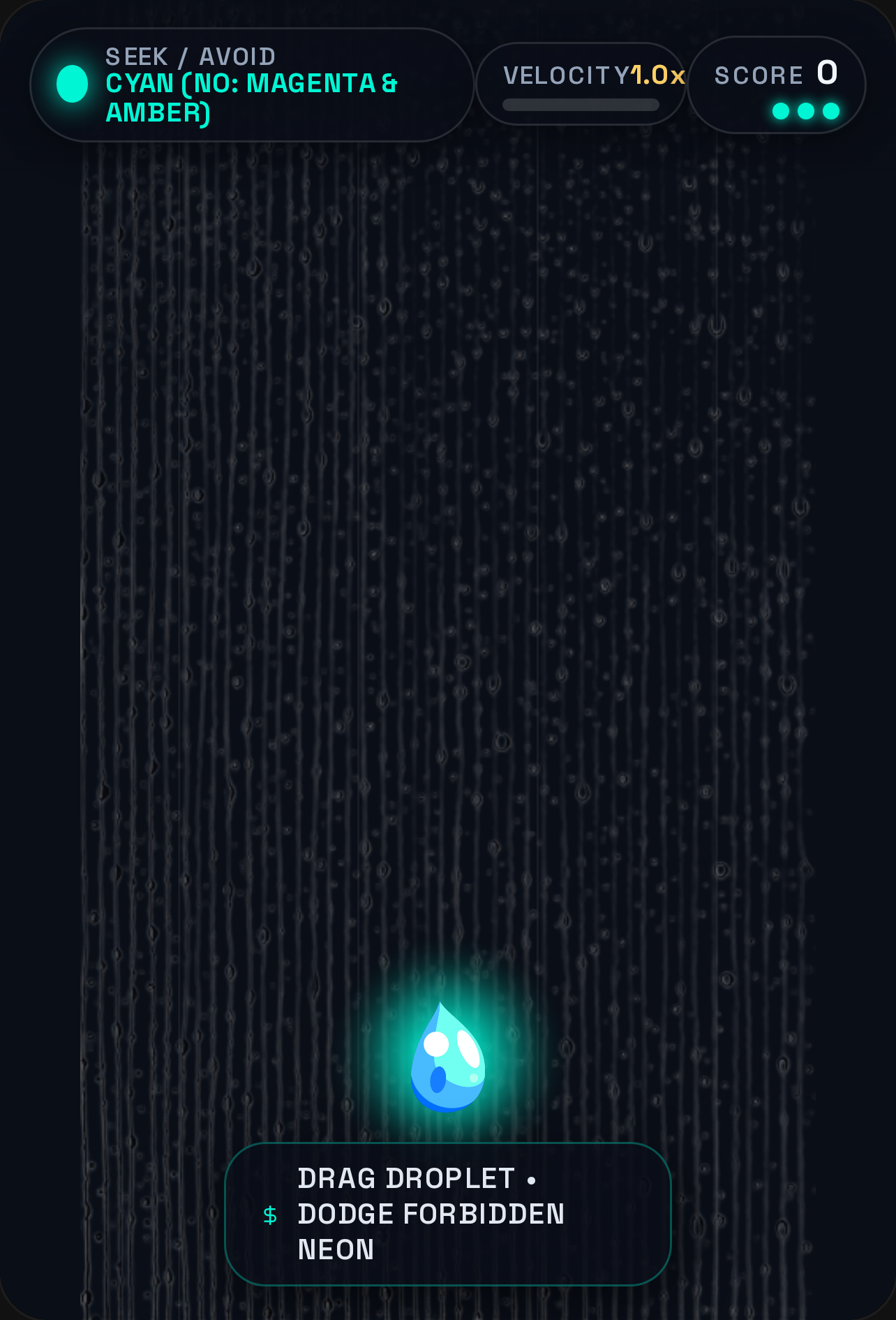 Neon Petrichor - Raindrop Color Dodge cover