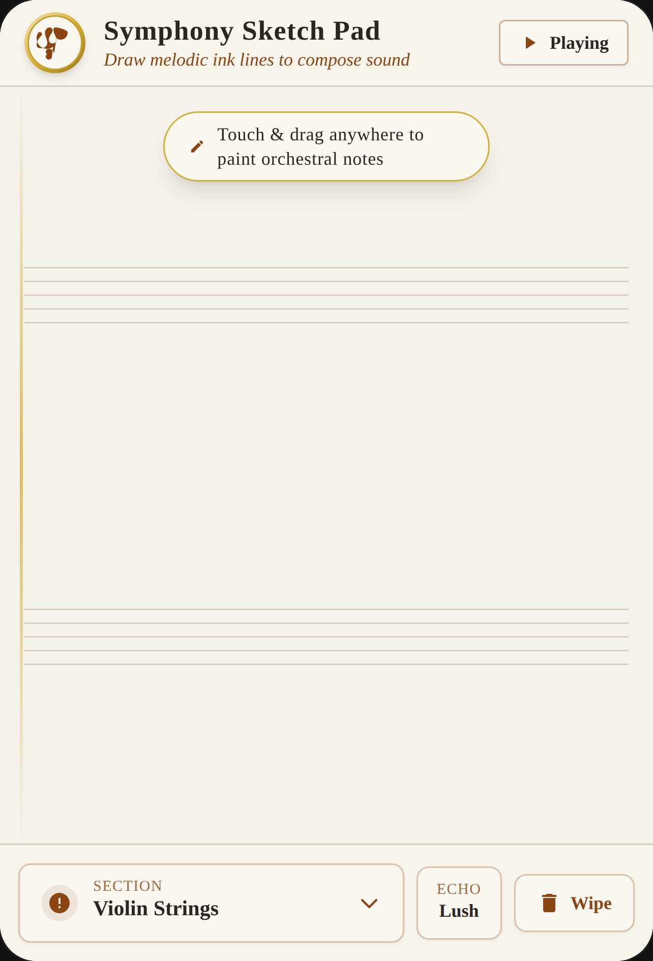 Symphony Sketch Pad cover