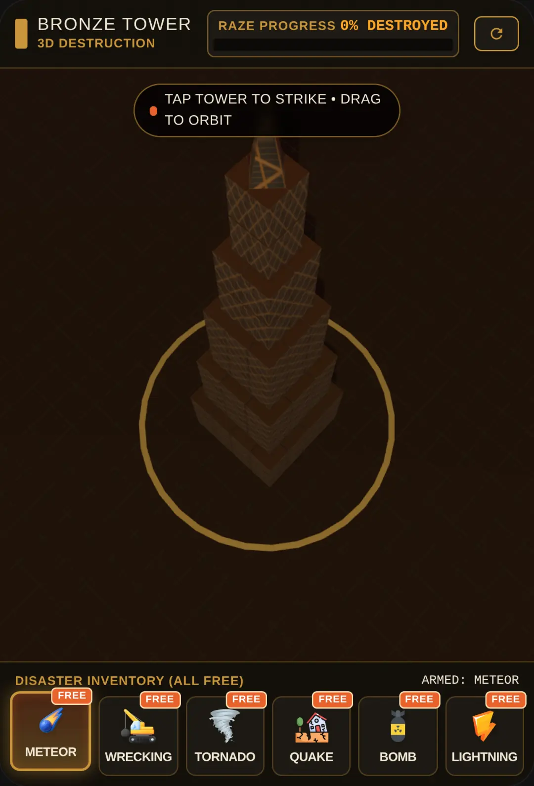 BRONZE TOWER: 3D DESTRUCTION cover