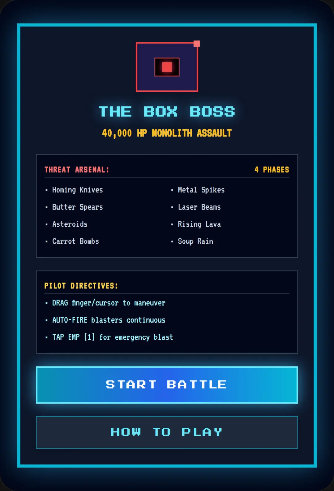 THE BOX: 40,000 HP BOSS FIGHT cover