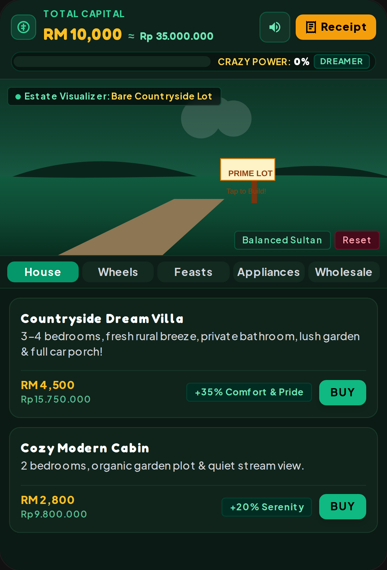 RM10,000 Crazy Power Simulator cover