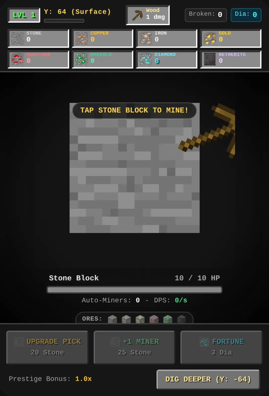 Minecraft Mining Simulator cover