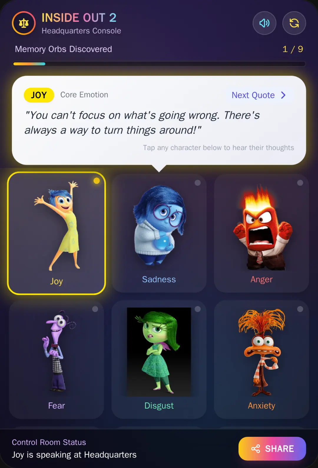 Inside Out 2 - Character Quotes cover