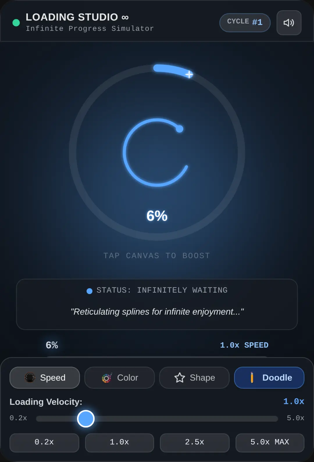Infinite Loading Screen Studio cover