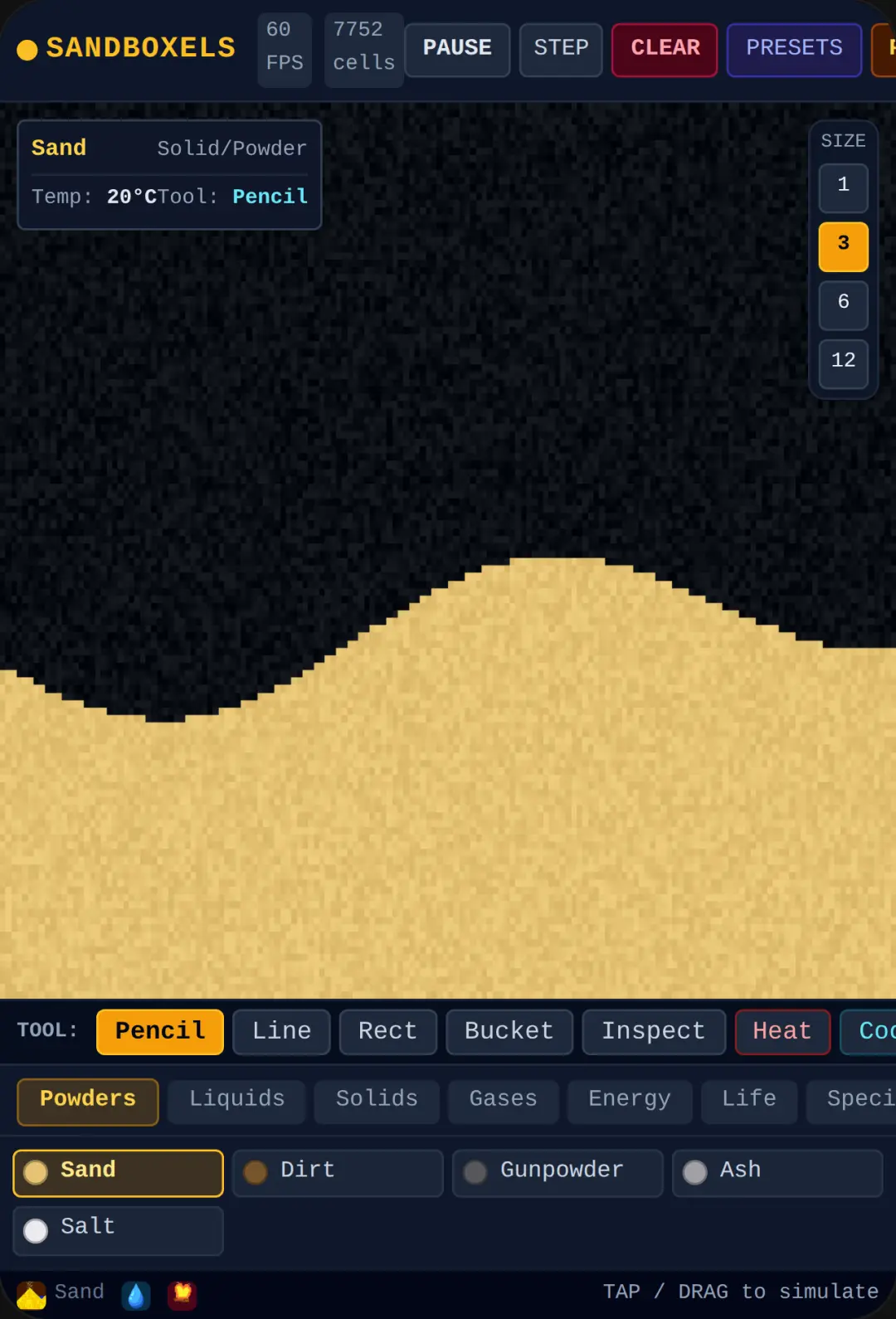 Sandboxels: Falling Sand Physics cover
