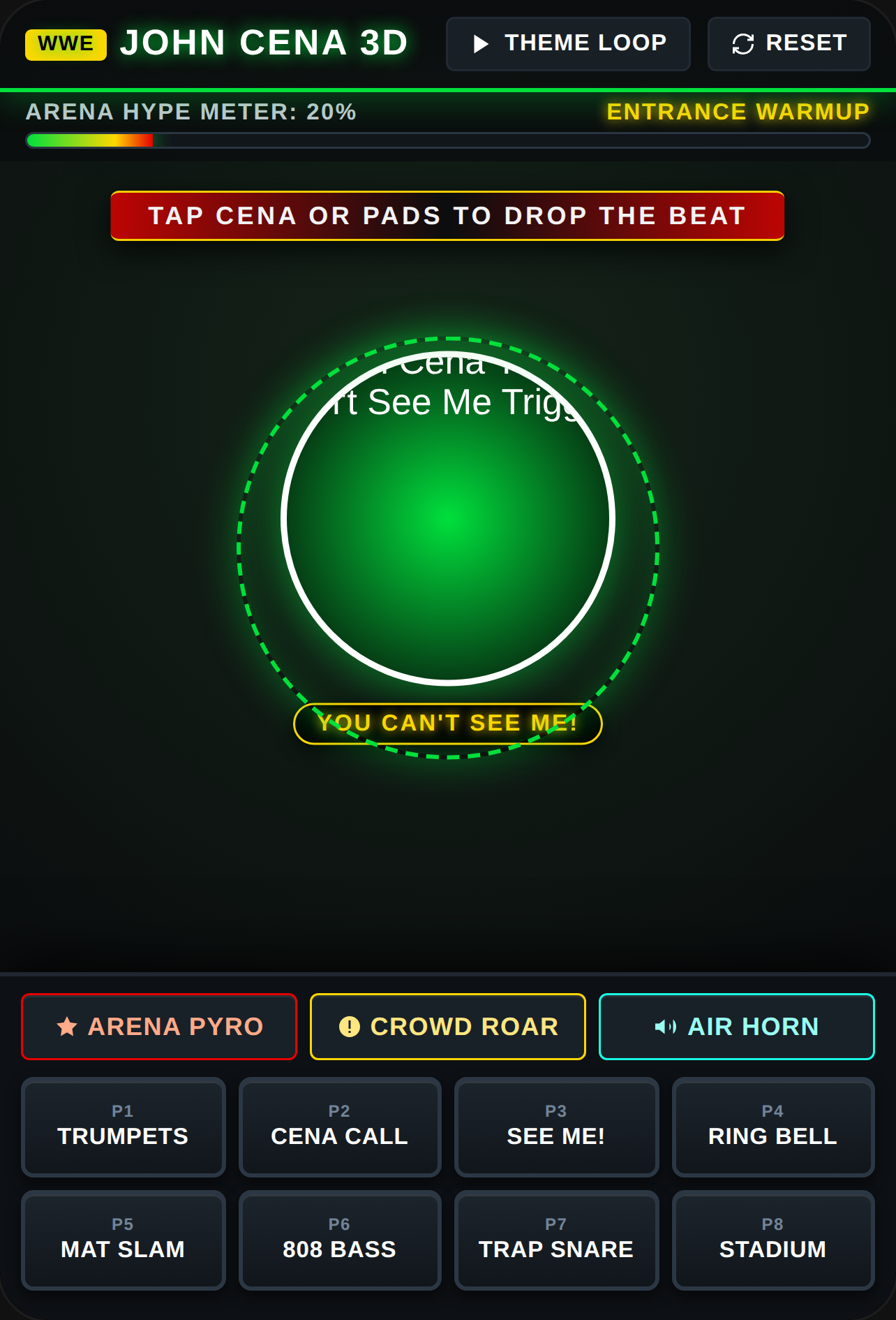 John Cena 3D Beat Pad cover