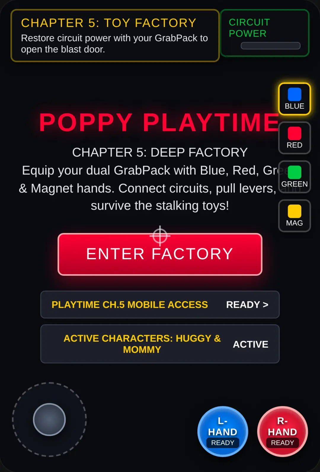 Poppy Playtime GrabPack Mobile cover