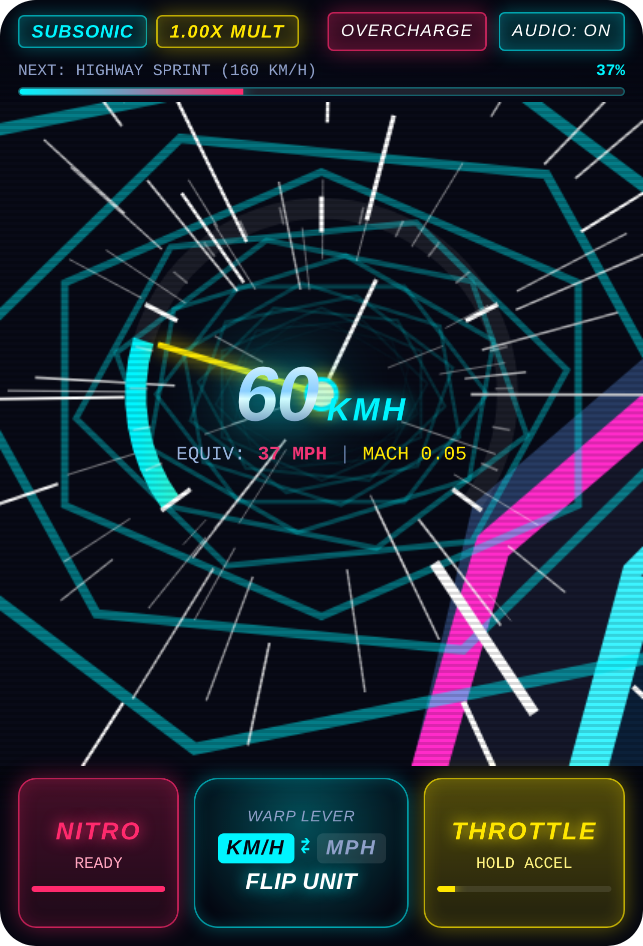 WARP SHIFT: KM/H TO MPH cover