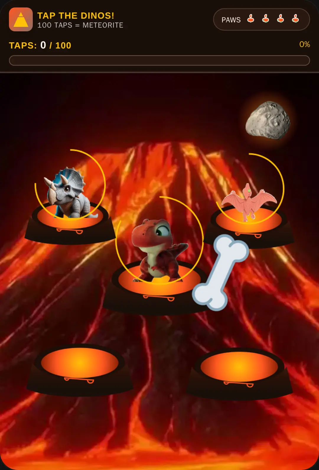 Dino Volcano Tap cover
