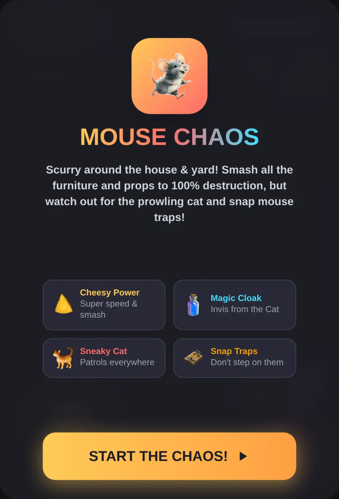 Mouse Chaos: Yard & House cover