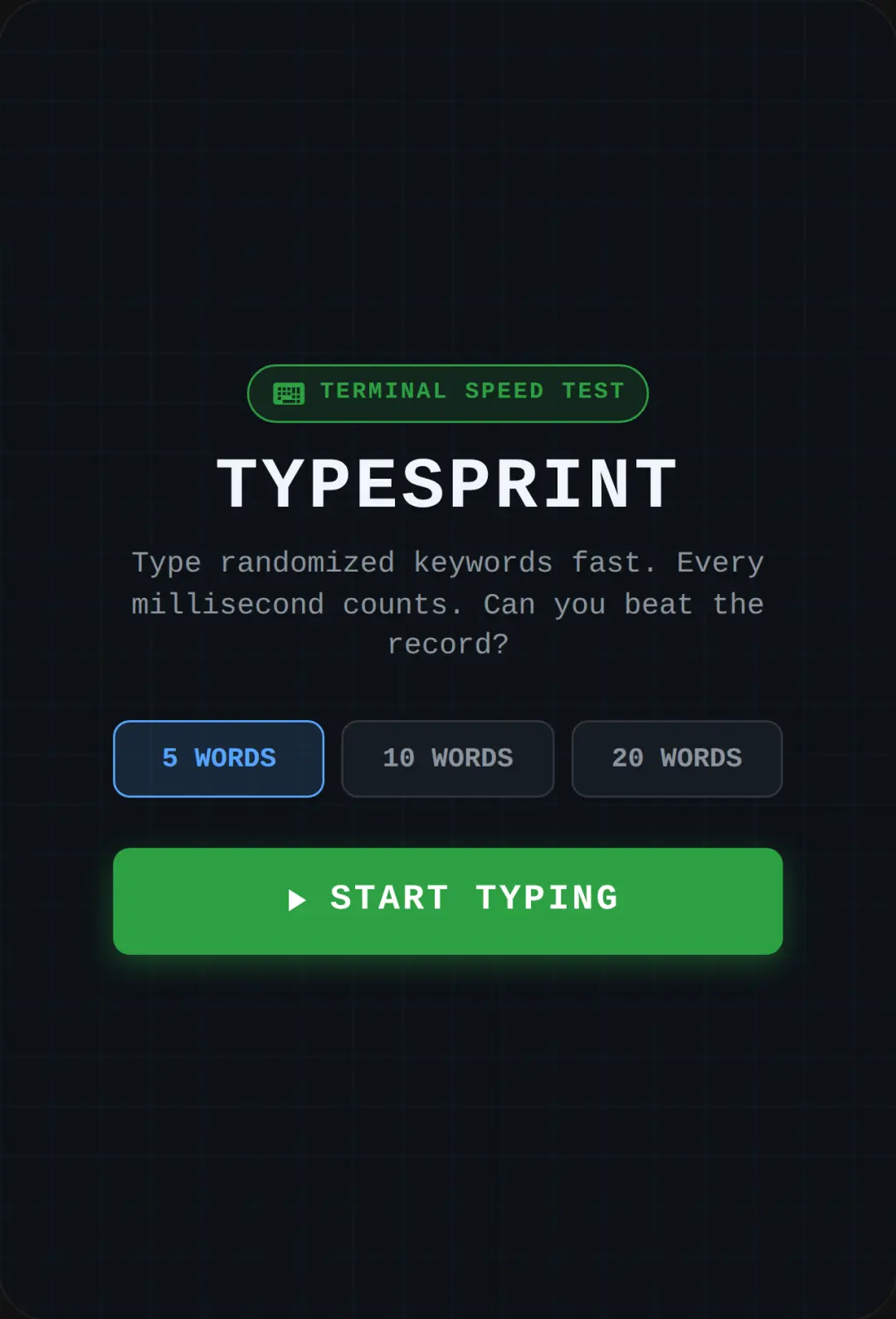 TypeSprint Arcade cover