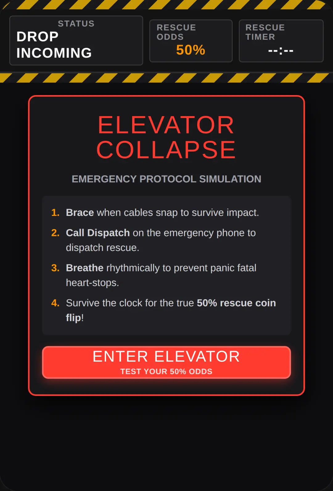Elevator Panic: 50% Rescue cover