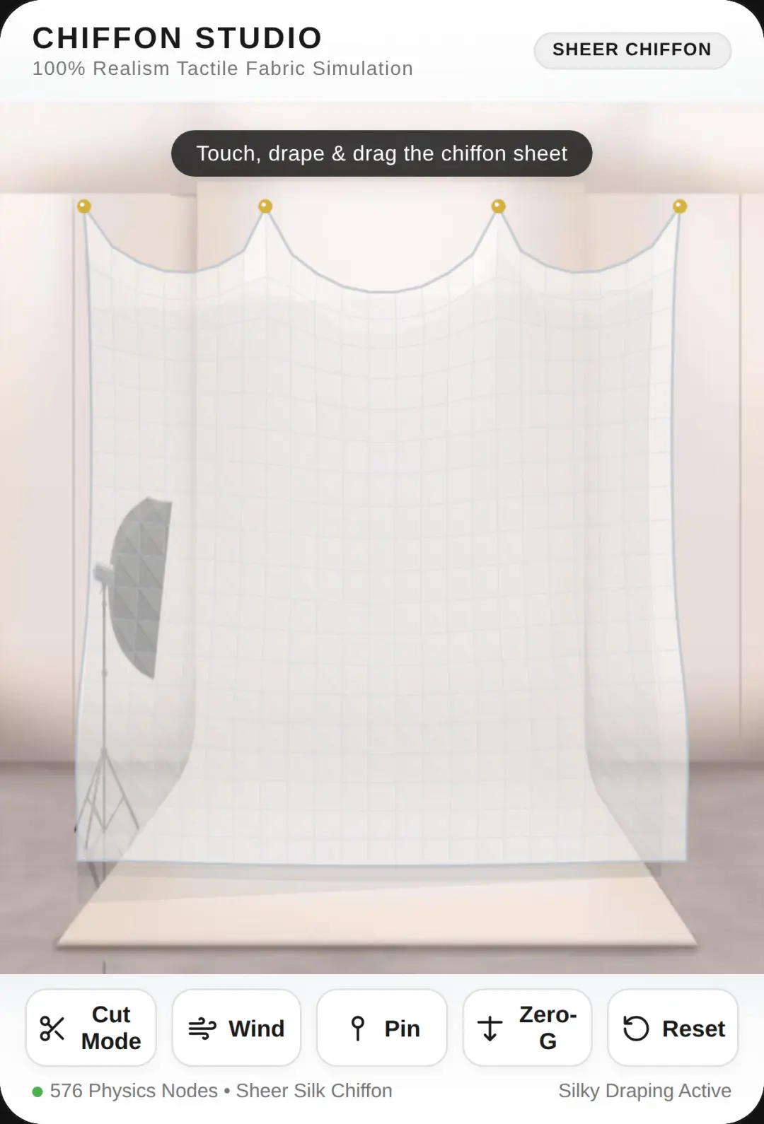 Chiffon Studio - Ultra Realistic Fabric Physics cover