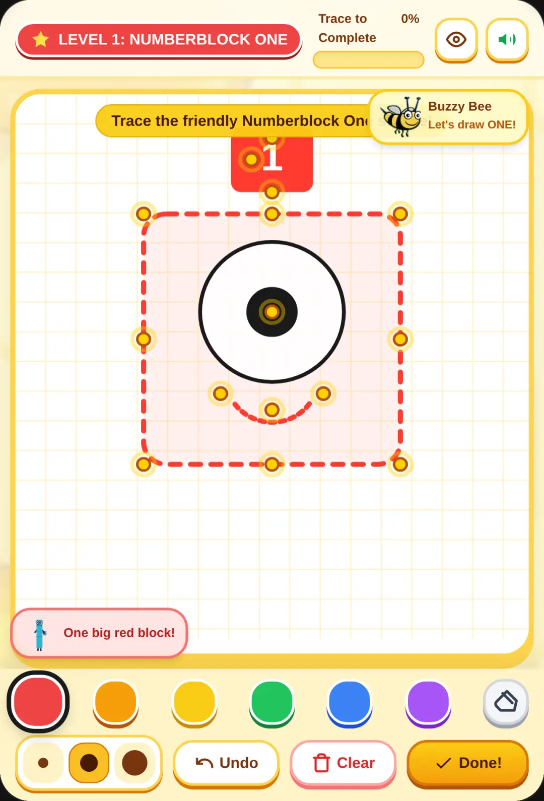 Numberblocks 1 Bee Draw cover
