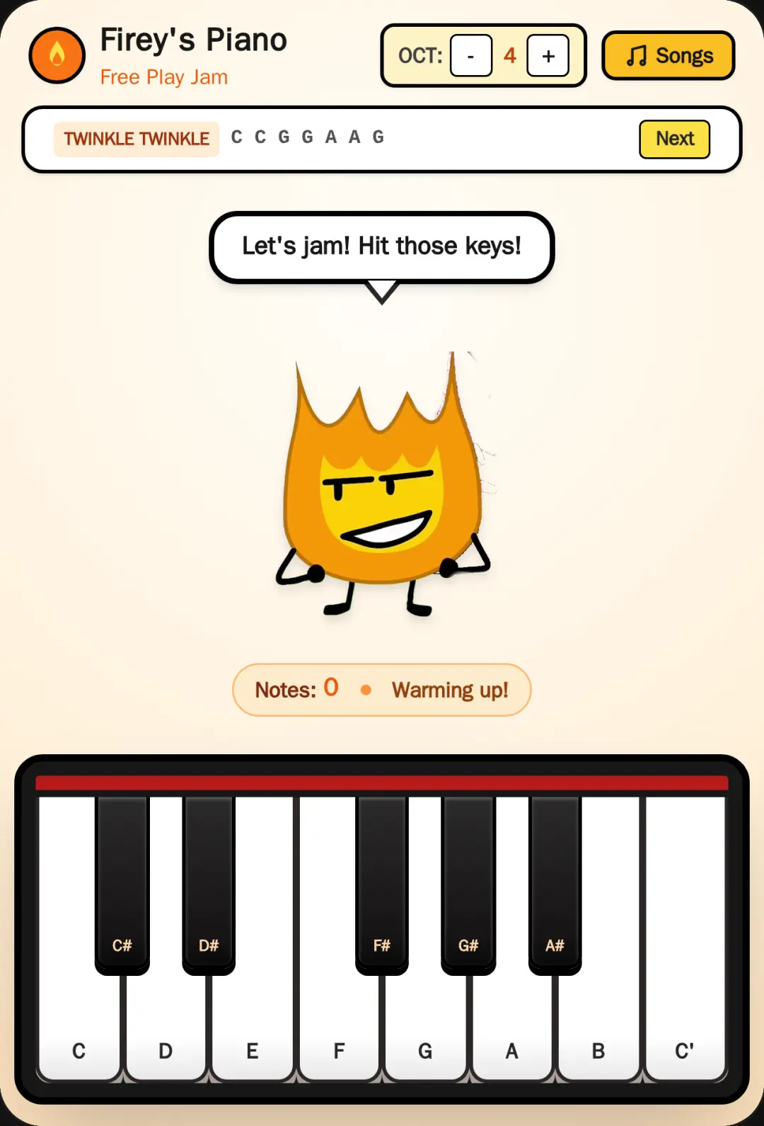 Play Piano With Firey cover