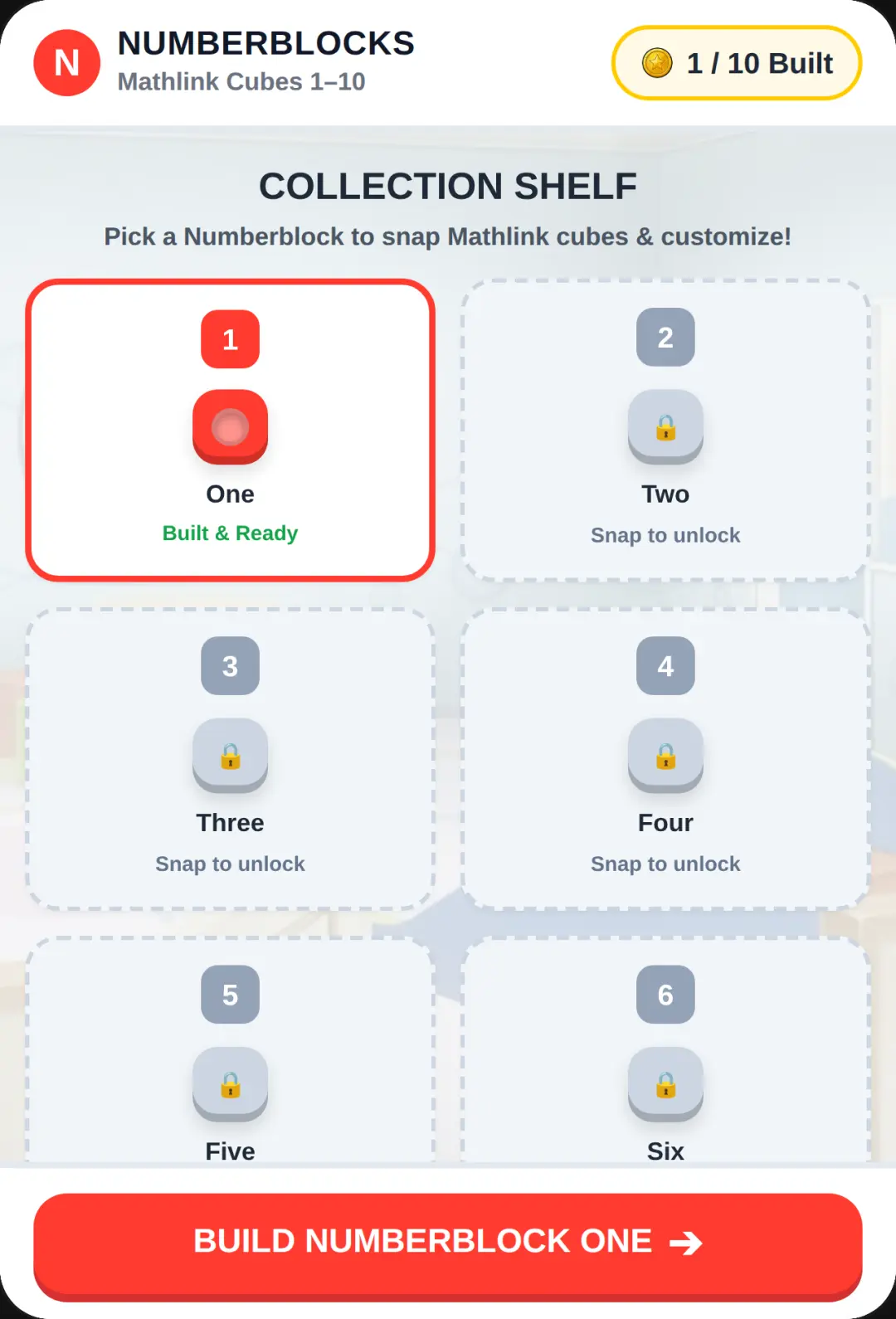 Numberblocks Mathlink Cubes 1-10 cover