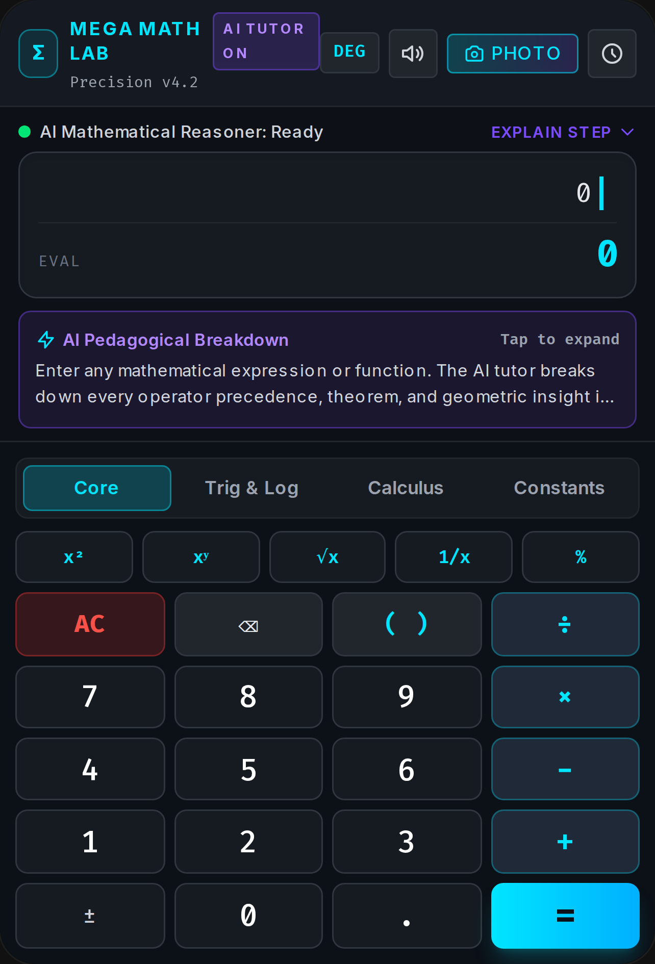 Mega AI Math Lab Calculator cover