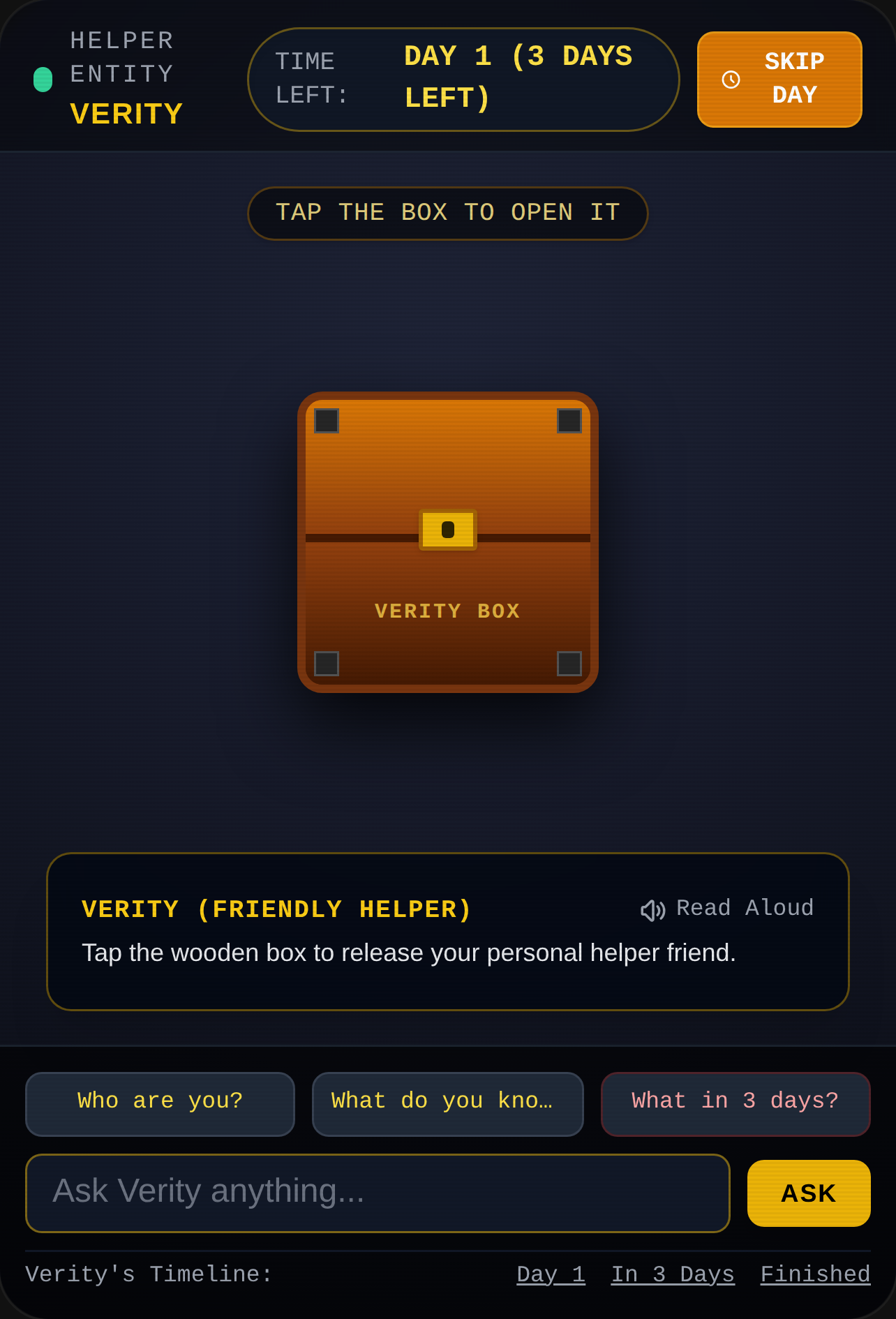 Verity's Box — Personal Helper cover