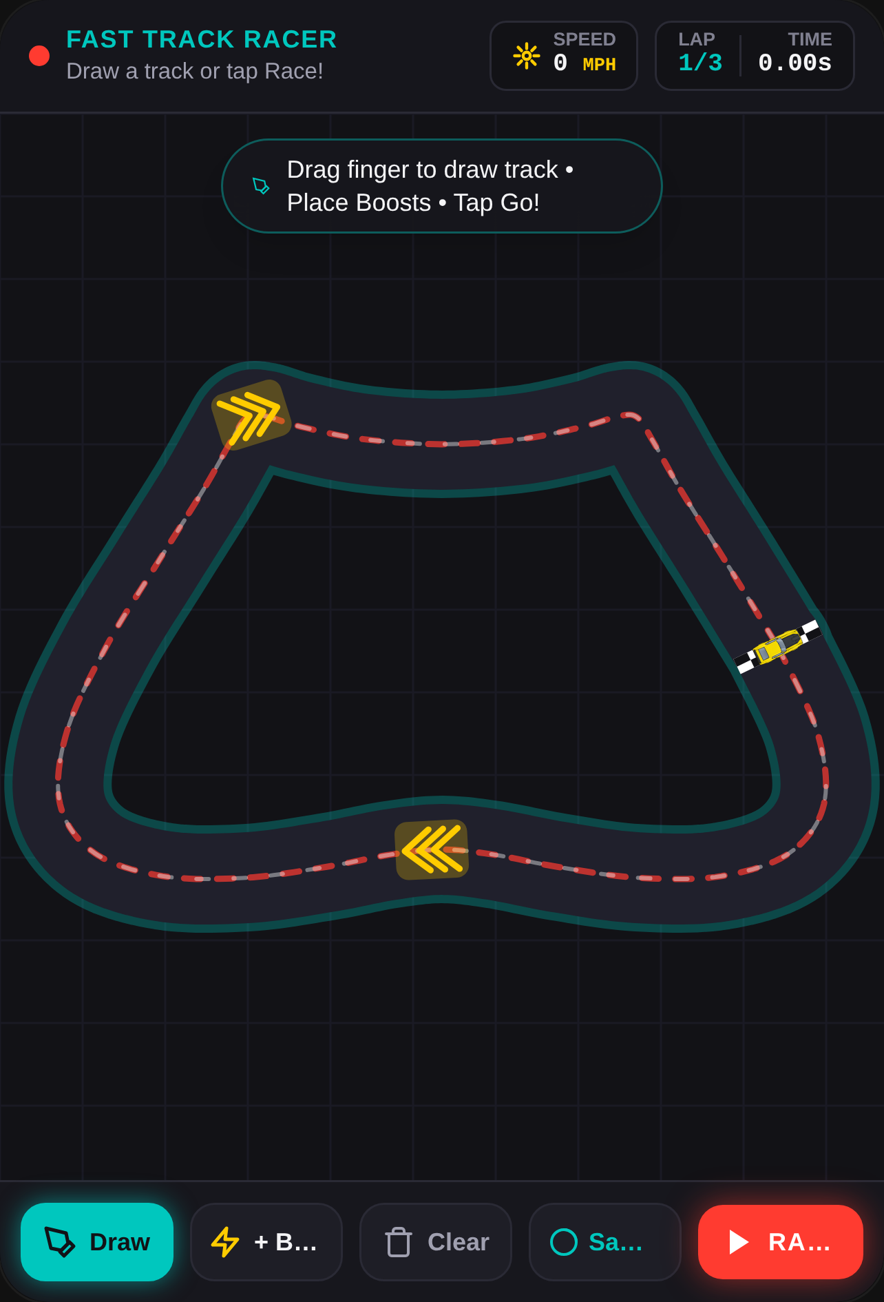 Draw & Zoom: Fast Track Racing cover