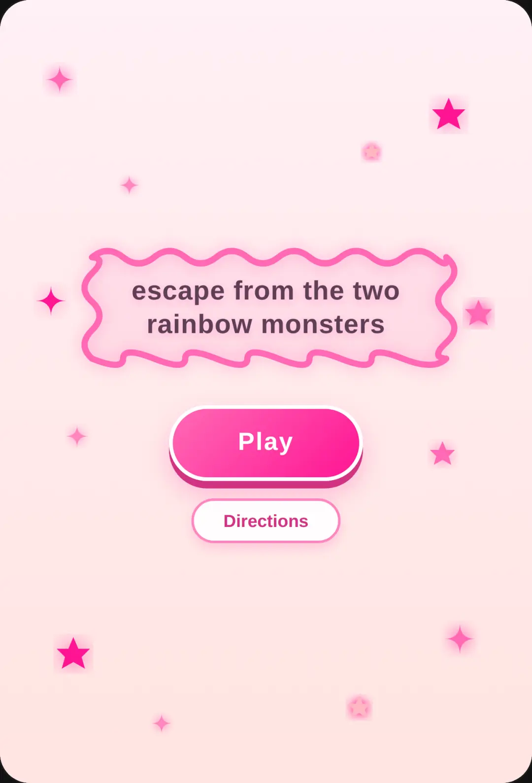 escape from the two rainbow monsters 🩷 ( NEW GAME) ( UPDATES: TWO MONSTERS & SAFE TILES cover