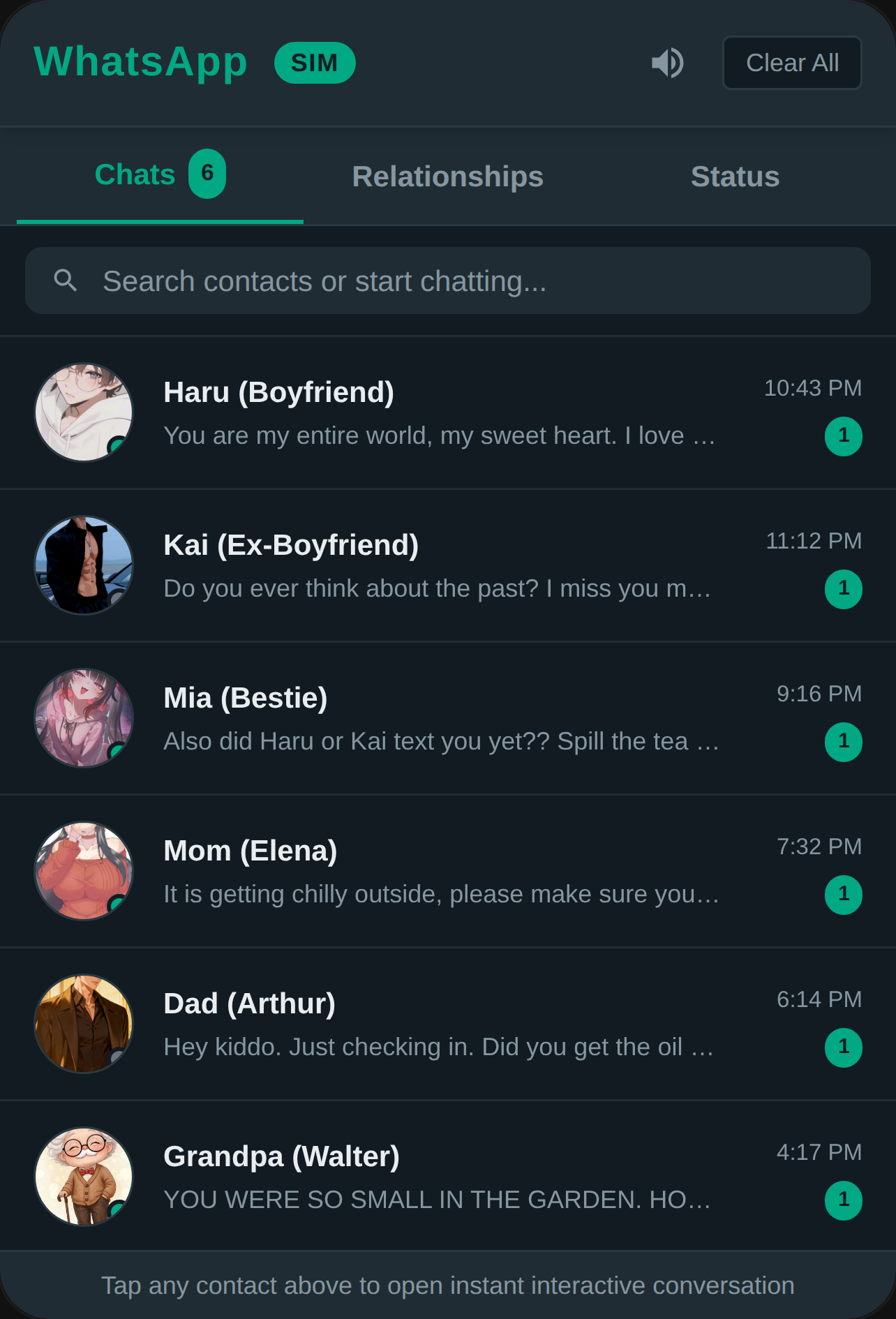 WhatsApp Chat Simulator cover