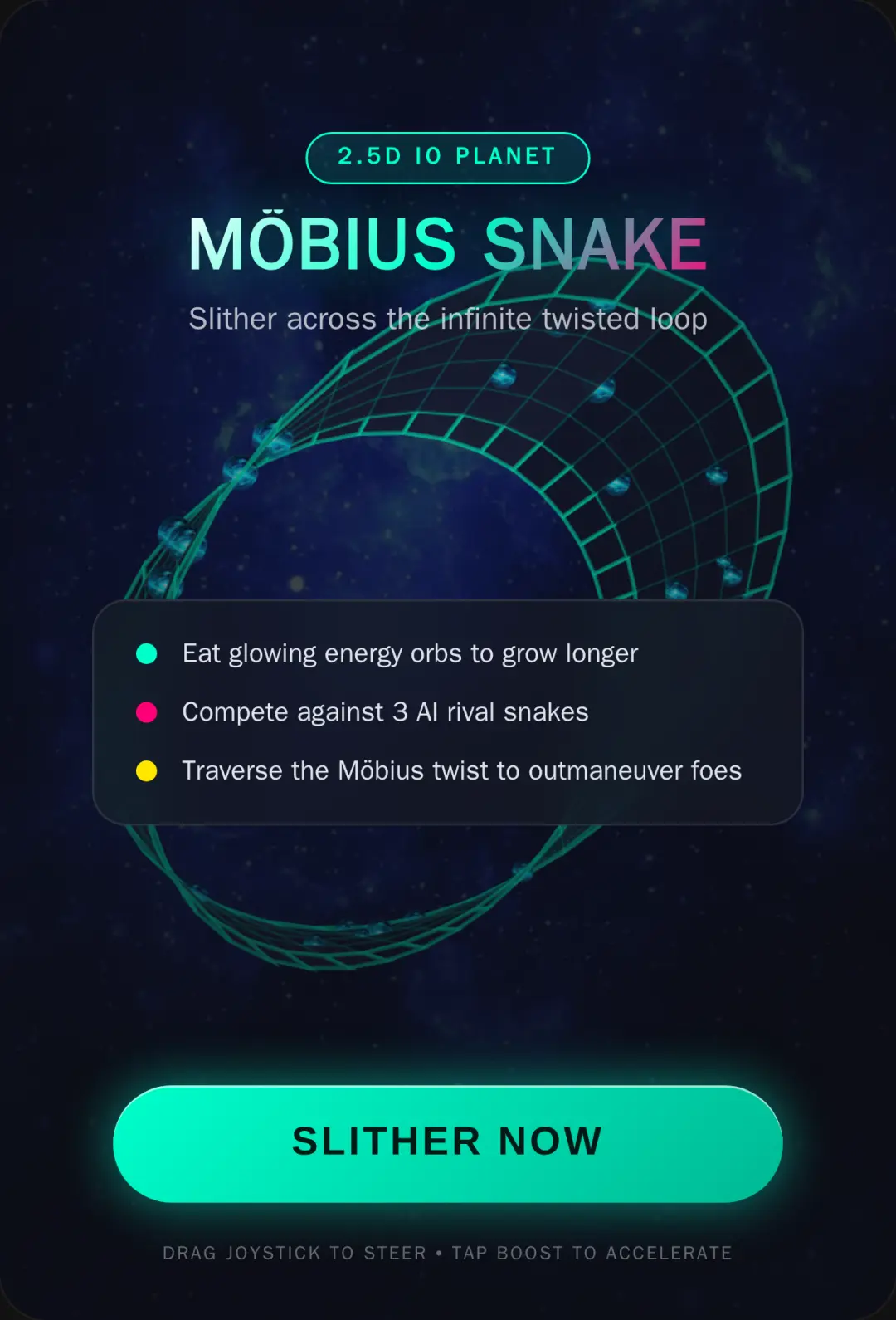 Snake Möbius Planet 2.5D cover