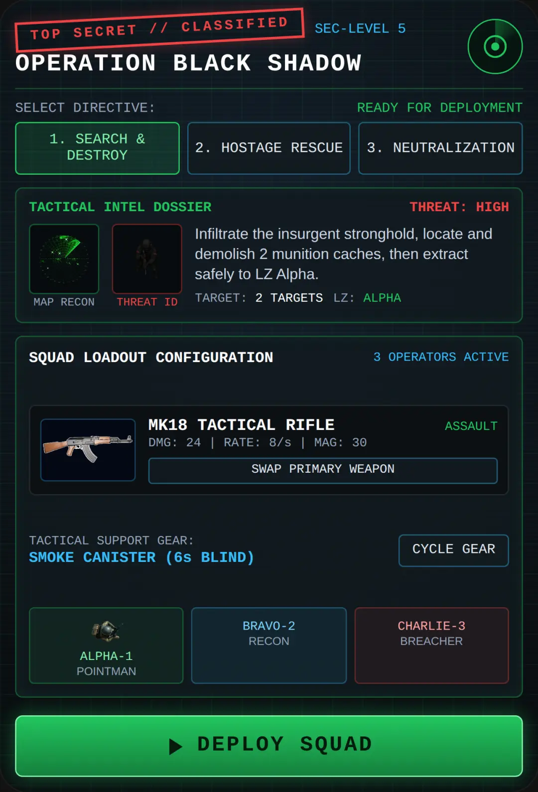 Classified Ops: Tactical Strike cover