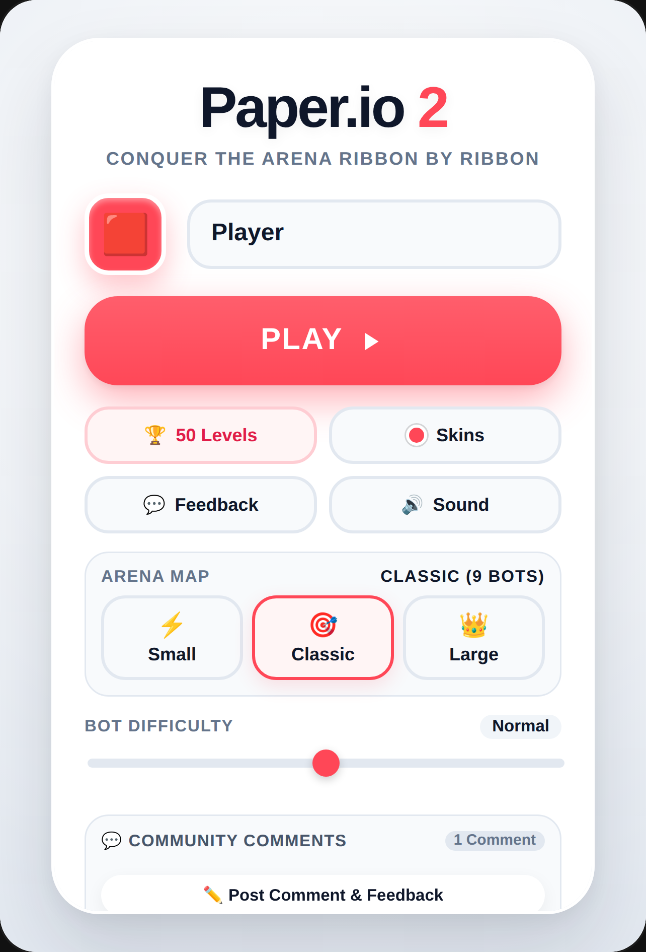 Paper.io 2 - Classic Arena & 50 Levels cover