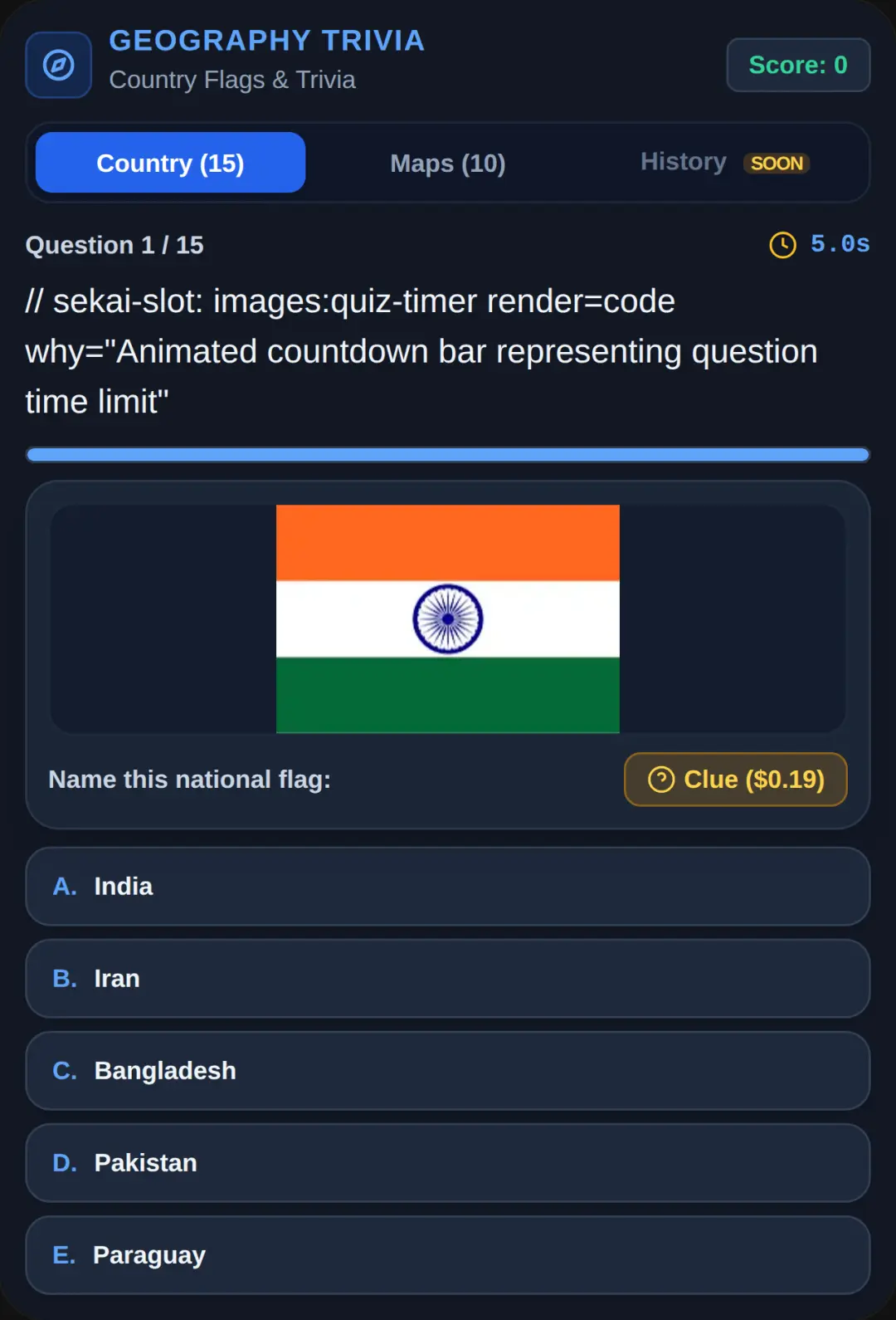 Geography Trivia Quiz cover