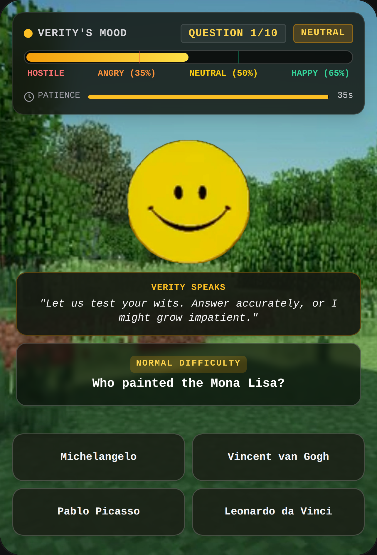 Verity's Quiz cover