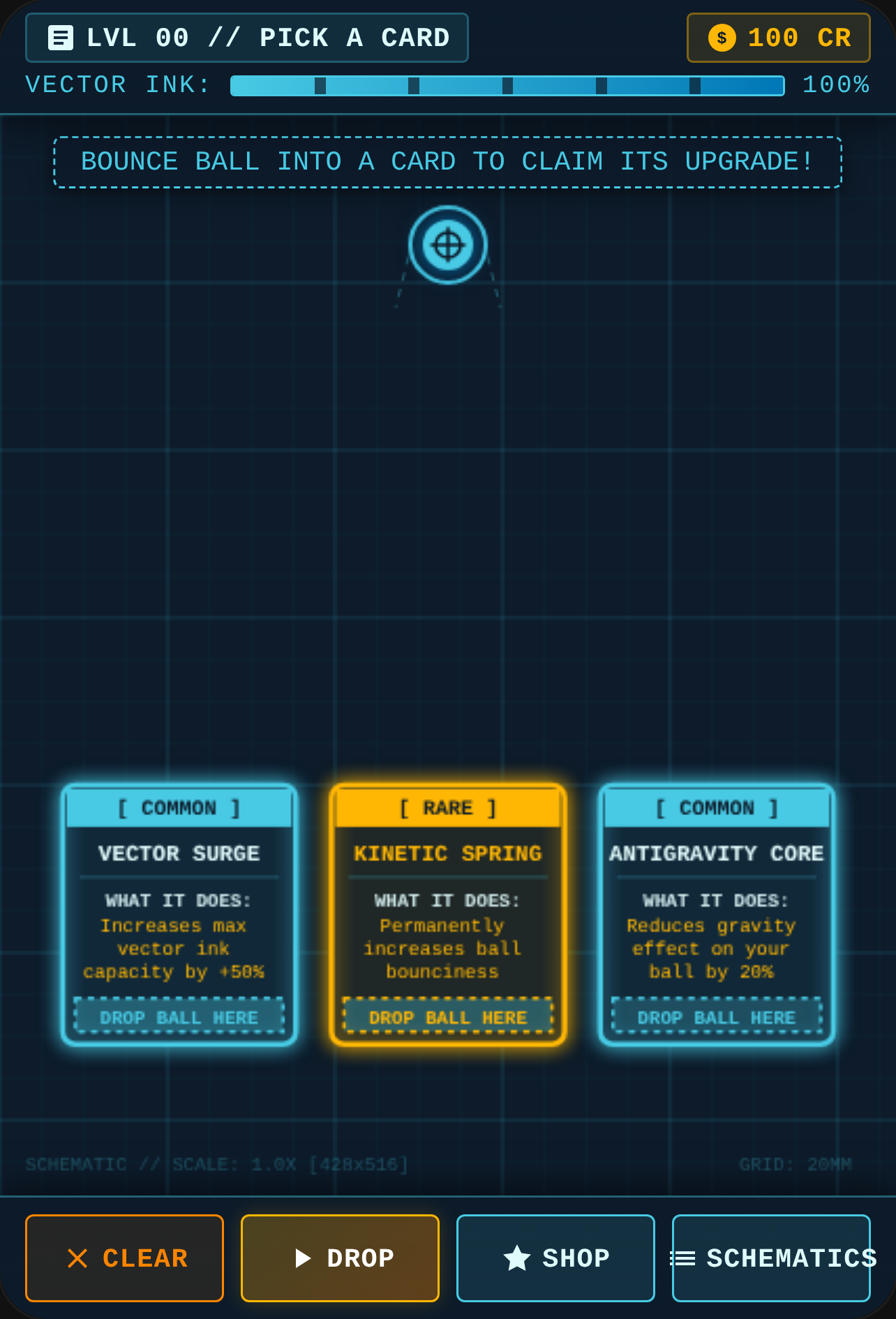 Blueprint Drop — Vector Line Physics cover