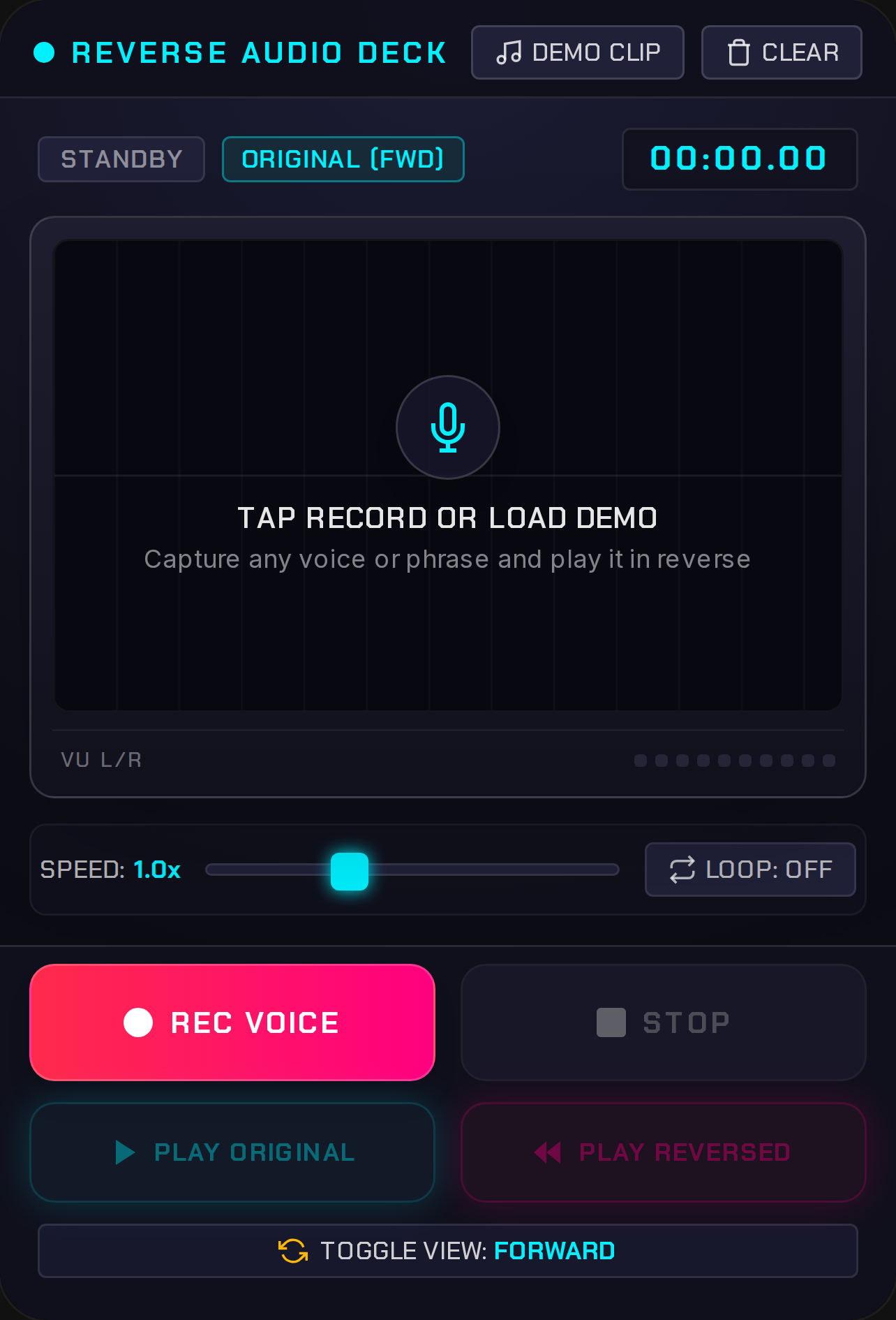 Reverse Audio cover