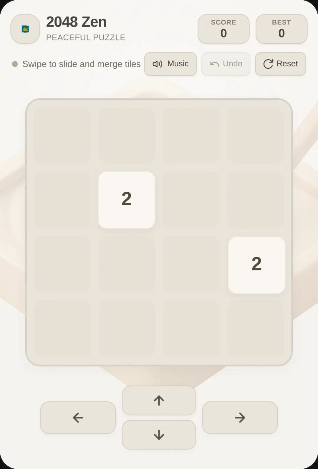 Zen 2048 - Relaxing Sliding Puzzle relaxing mini game cover