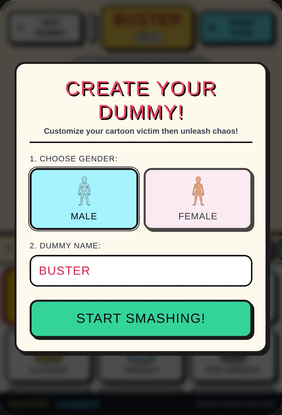Cartoon Dummy Chaos Sandbox cover