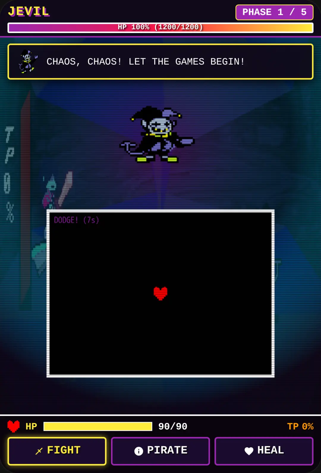 Jevil Boss Fight - 5 Phases cover