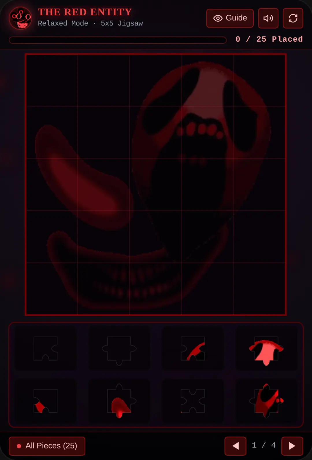 The Red Entity - 25-Piece Jigsaw cover