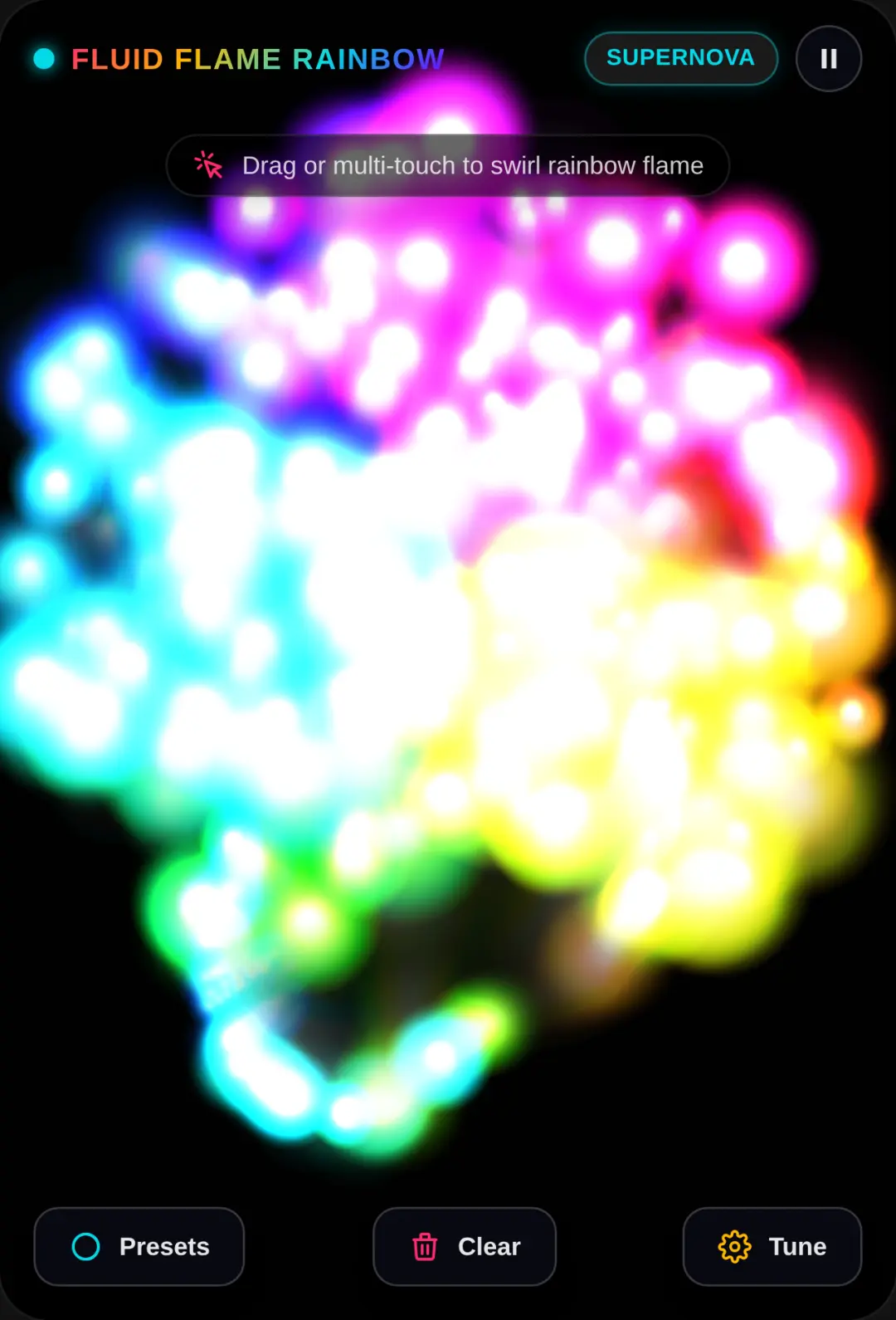 Fluid Flame Rainbow cover
