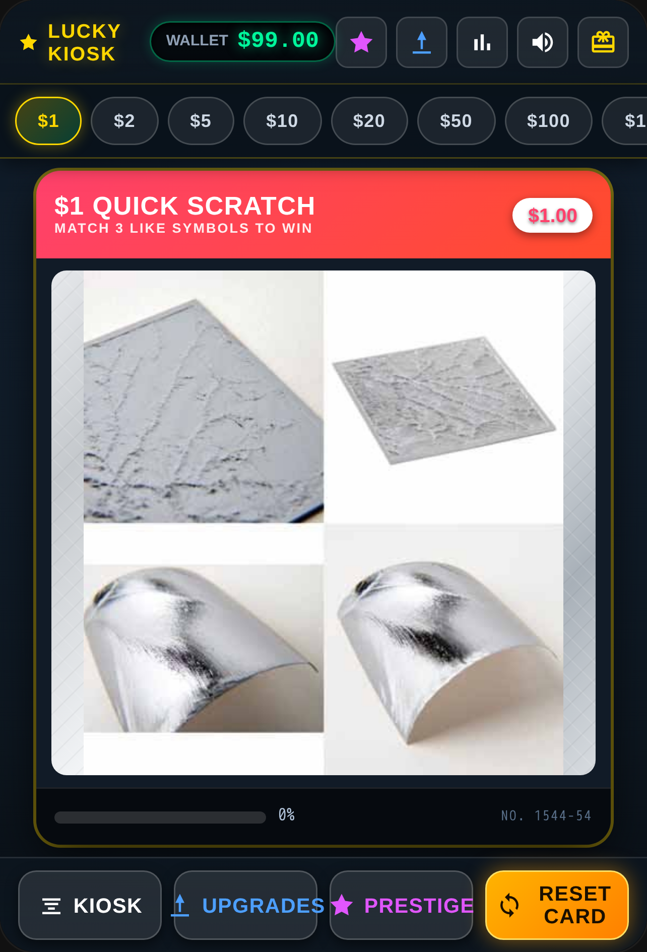 Neon Luck Scratch Kiosk [ HUGE UPDATE NEW GAMES ON KIOSK ] cover