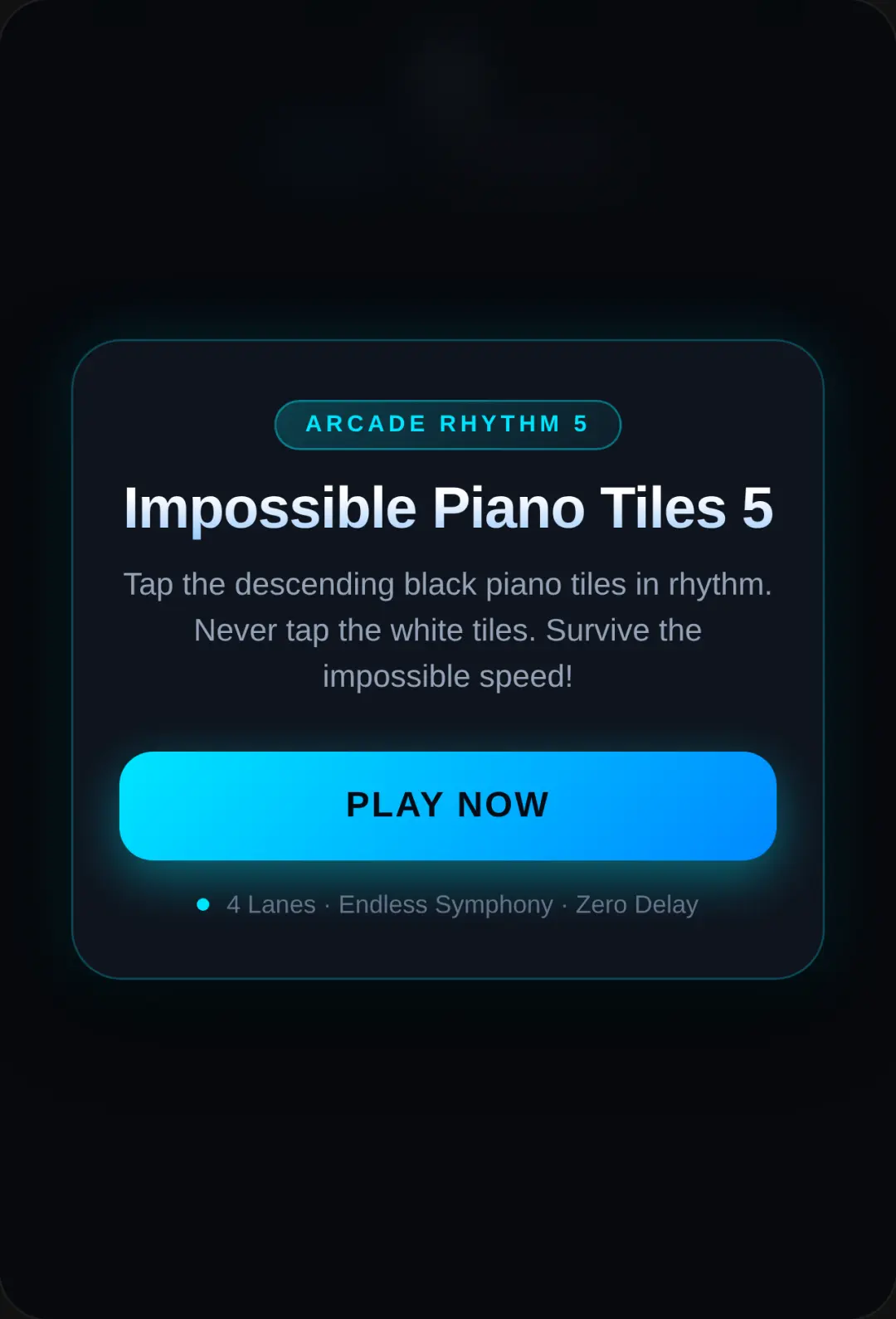 Impossible Piano Tiles 5 cover